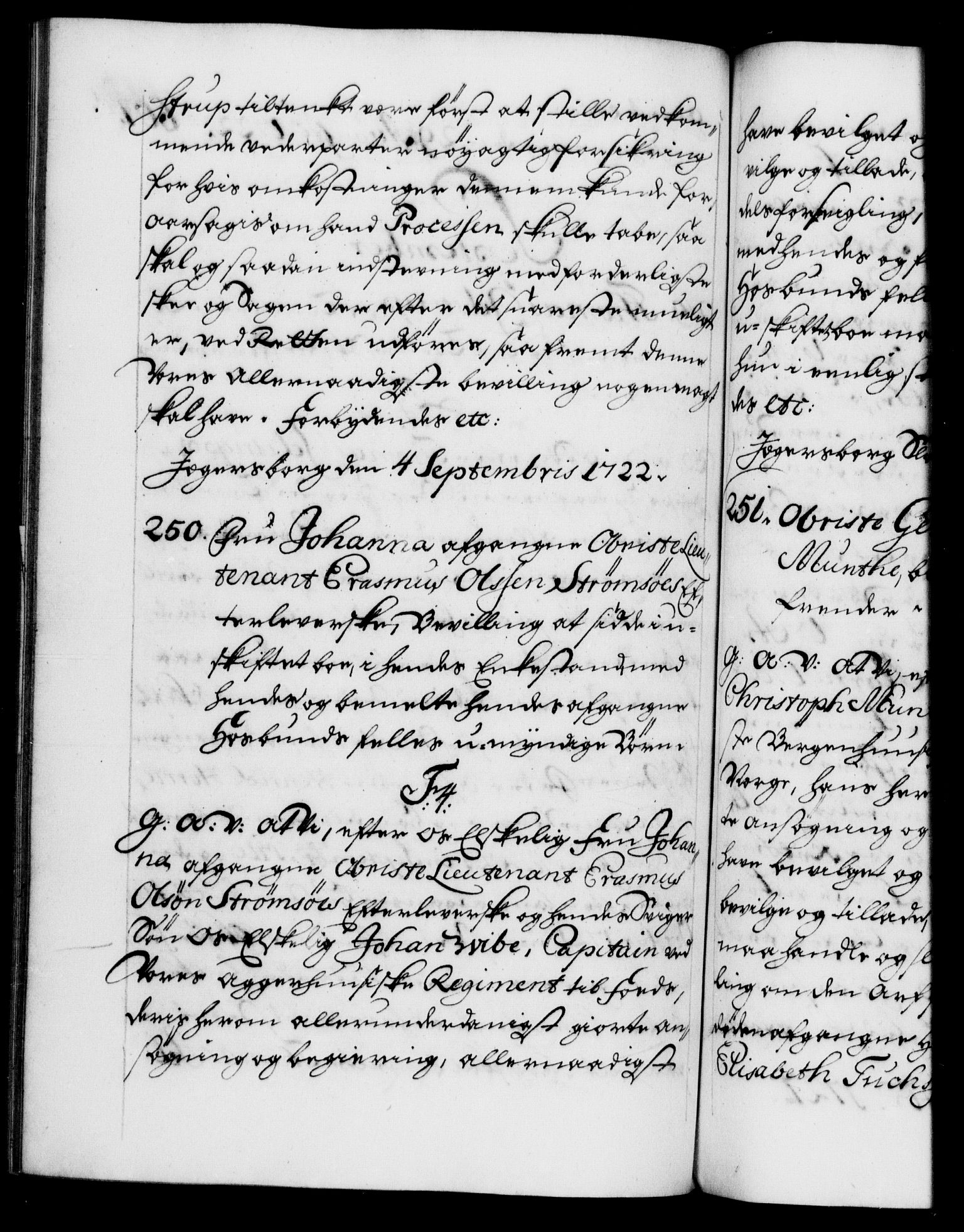 Danske Kanselli 1572-1799, RA/EA-3023/F/Fc/Fca/Fcaa/L0023: Norske registre, 1720-1722, p. 607b