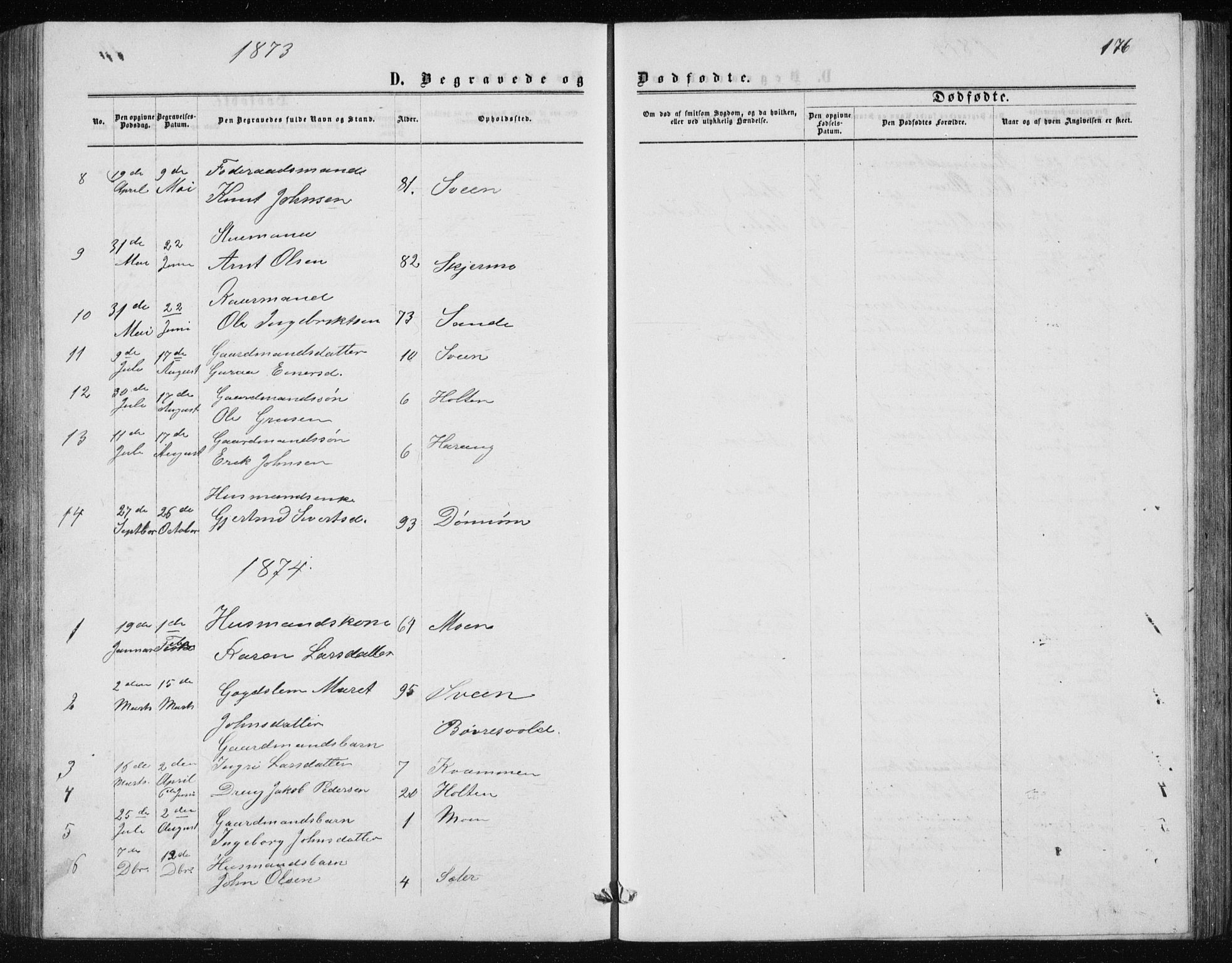 Ministerialprotokoller, klokkerbøker og fødselsregistre - Møre og Romsdal, AV/SAT-A-1454/597/L1064: Parish register (copy) no. 597C01, 1866-1898, p. 176