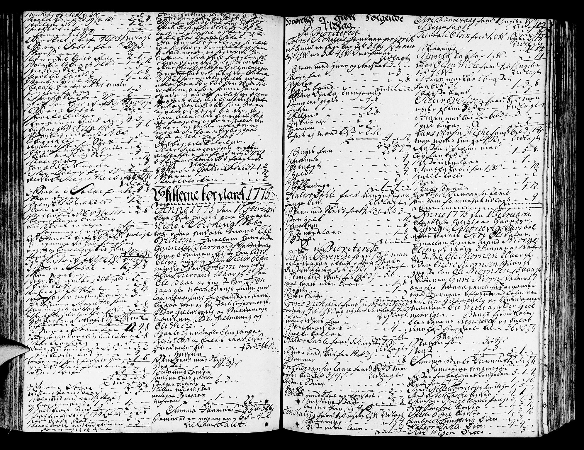 Sunnhordland sorenskrivar, SAB/A-2401/1/H/Ha/Haa/L0008: Skifteprotokollar. Register i protokoll, 1773-1780, p. 101b-102a