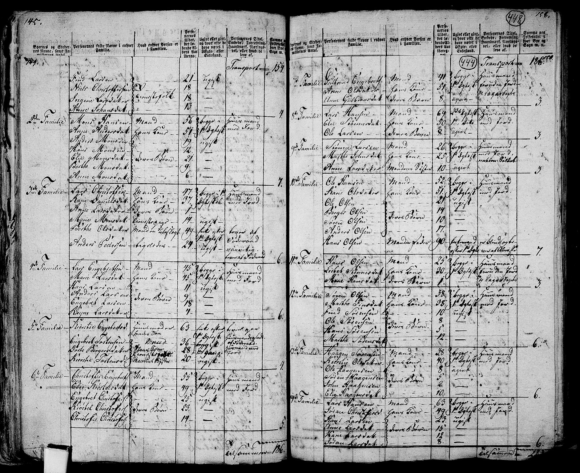 RA, 1801 census for 0419P Strøm, 1801, p. 443b-444a