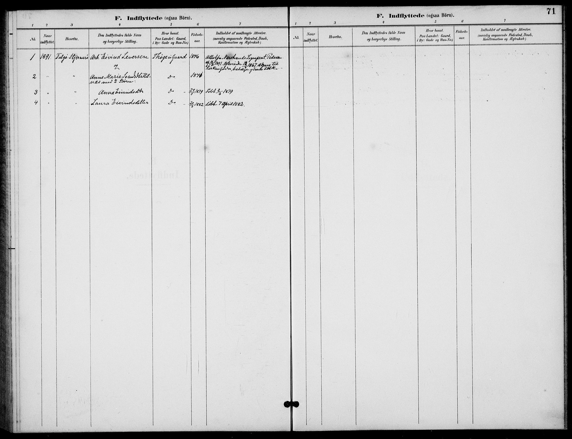 Finnøy sokneprestkontor, SAST/A-101825/H/Ha/Haa/L0012: Parish register (official) no. A 12, 1889-1917, p. 71