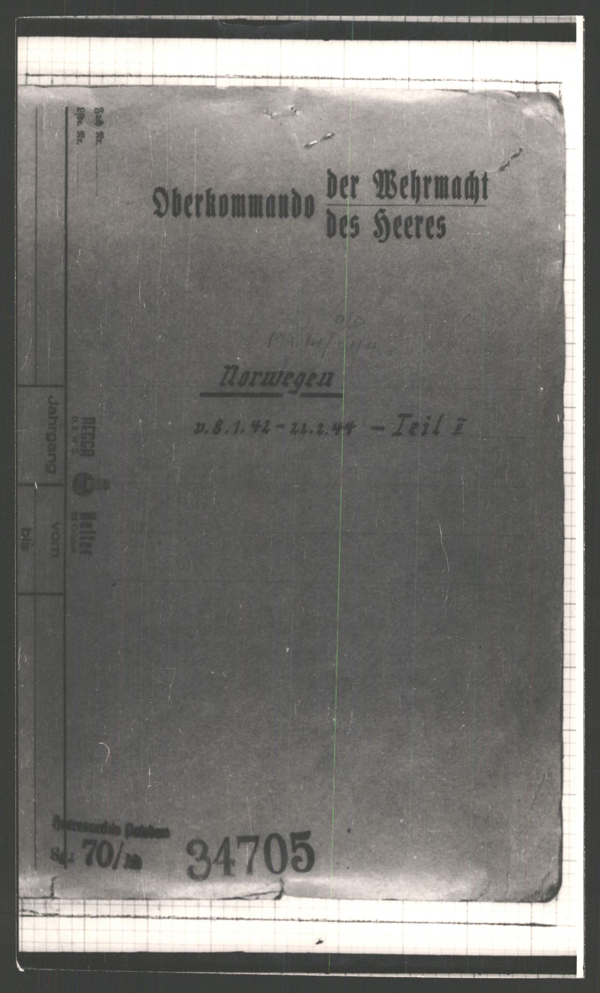 Forsvarets Overkommando. 2 kontor. Arkiv 11.4. Spredte tyske arkivsaker, AV/RA-RAFA-7031/D/Dar/Dara/L0013: AOK Diverse, 1942-1945