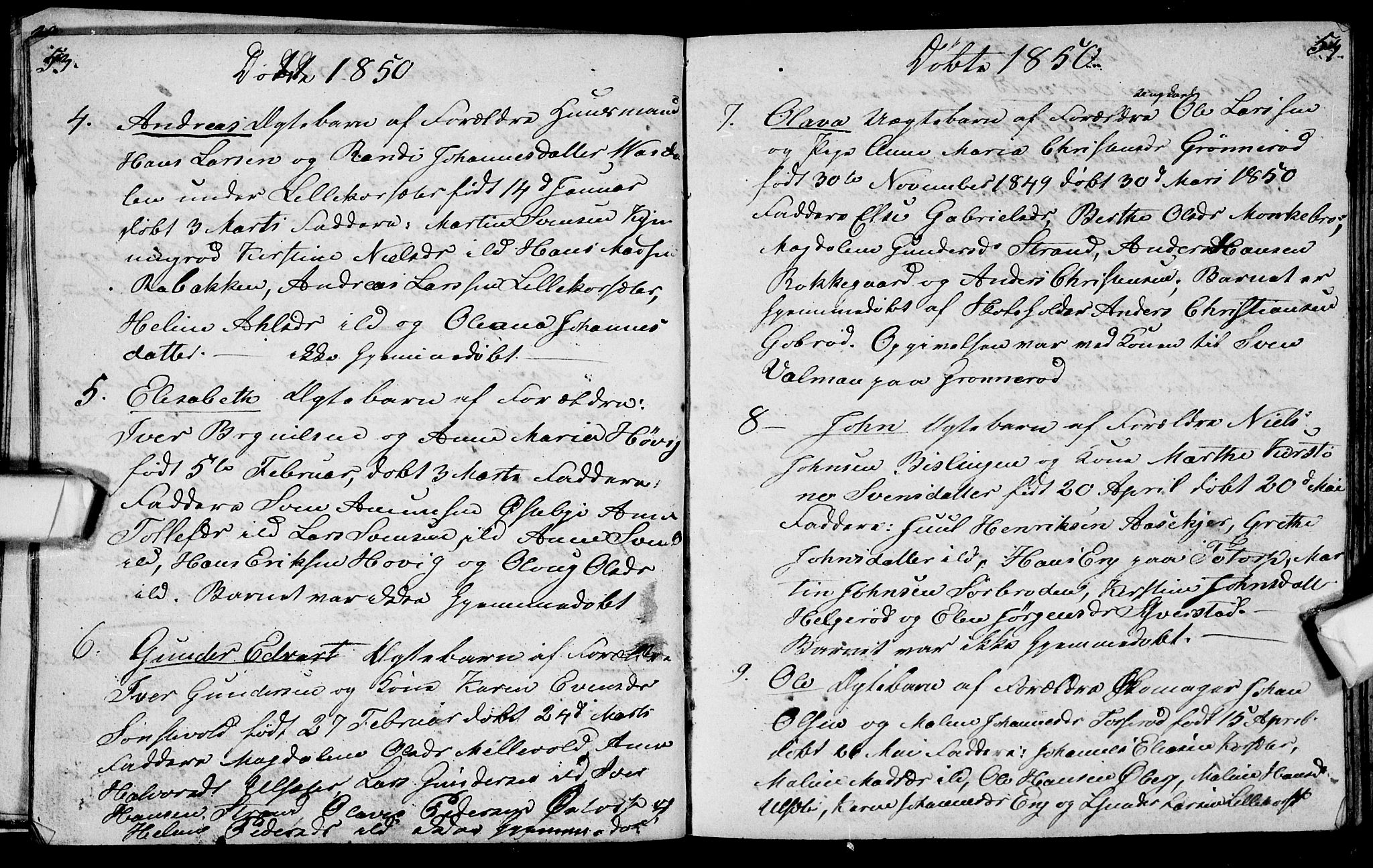 Berg prestekontor Kirkebøker, AV/SAO-A-10902/G/Gc/L0001: Parish register (copy) no. III 1, 1844-1855, p. 53-54