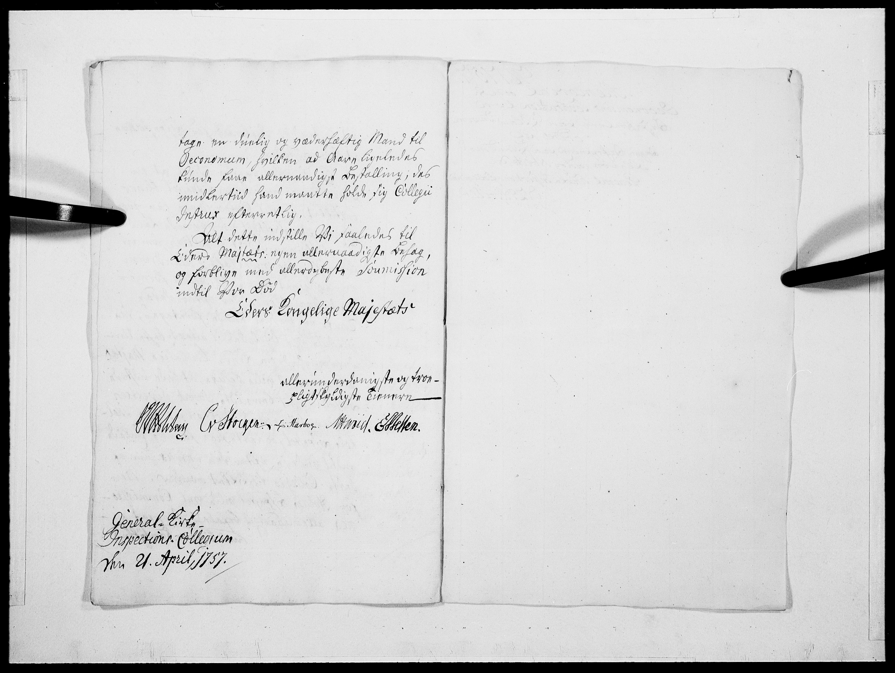 Danske Kanselli 1572-1799, AV/RA-EA-3023/F/Fc/Fcc/Fcca/L0173: Norske innlegg 1572-1799, 1757, p. 274