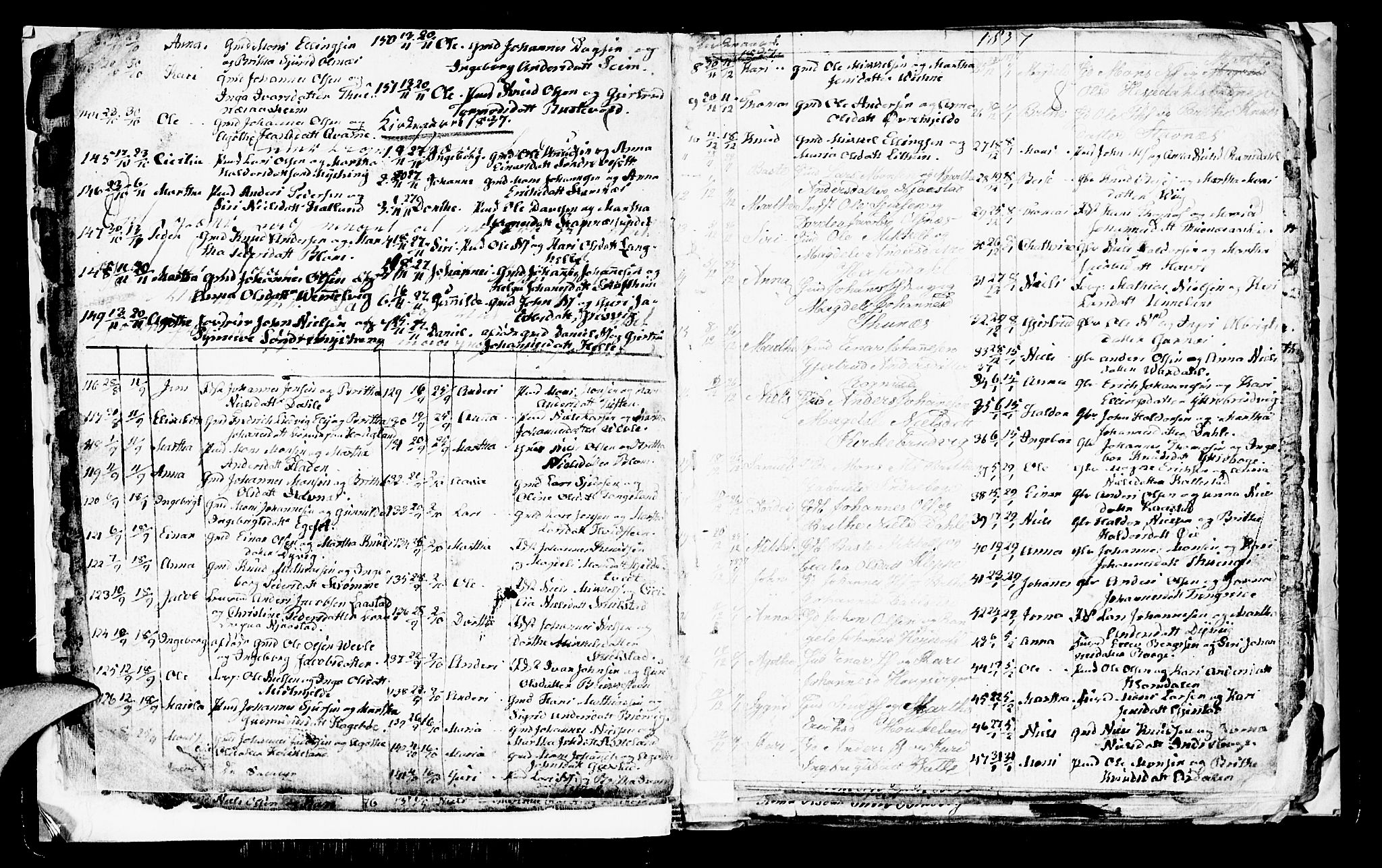 Haus sokneprestembete, SAB/A-75601/H/Hab: Parish register (copy) no. A 1, 1830-1855, p. 8