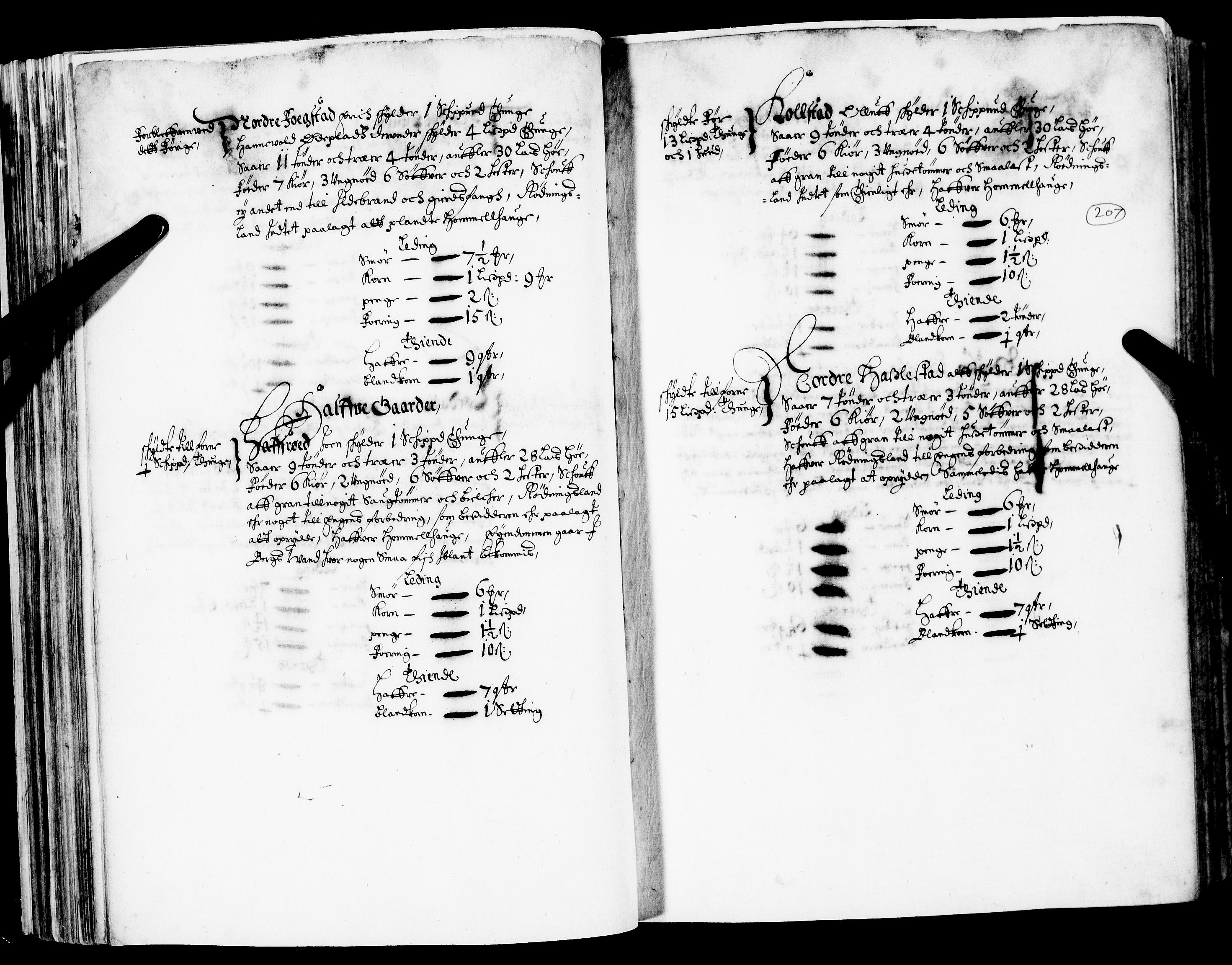 Rentekammeret inntil 1814, Realistisk ordnet avdeling, AV/RA-EA-4070/N/Nb/Nba/L0020: Tønsberg len, 2. del, 1668, p. 206b-207a