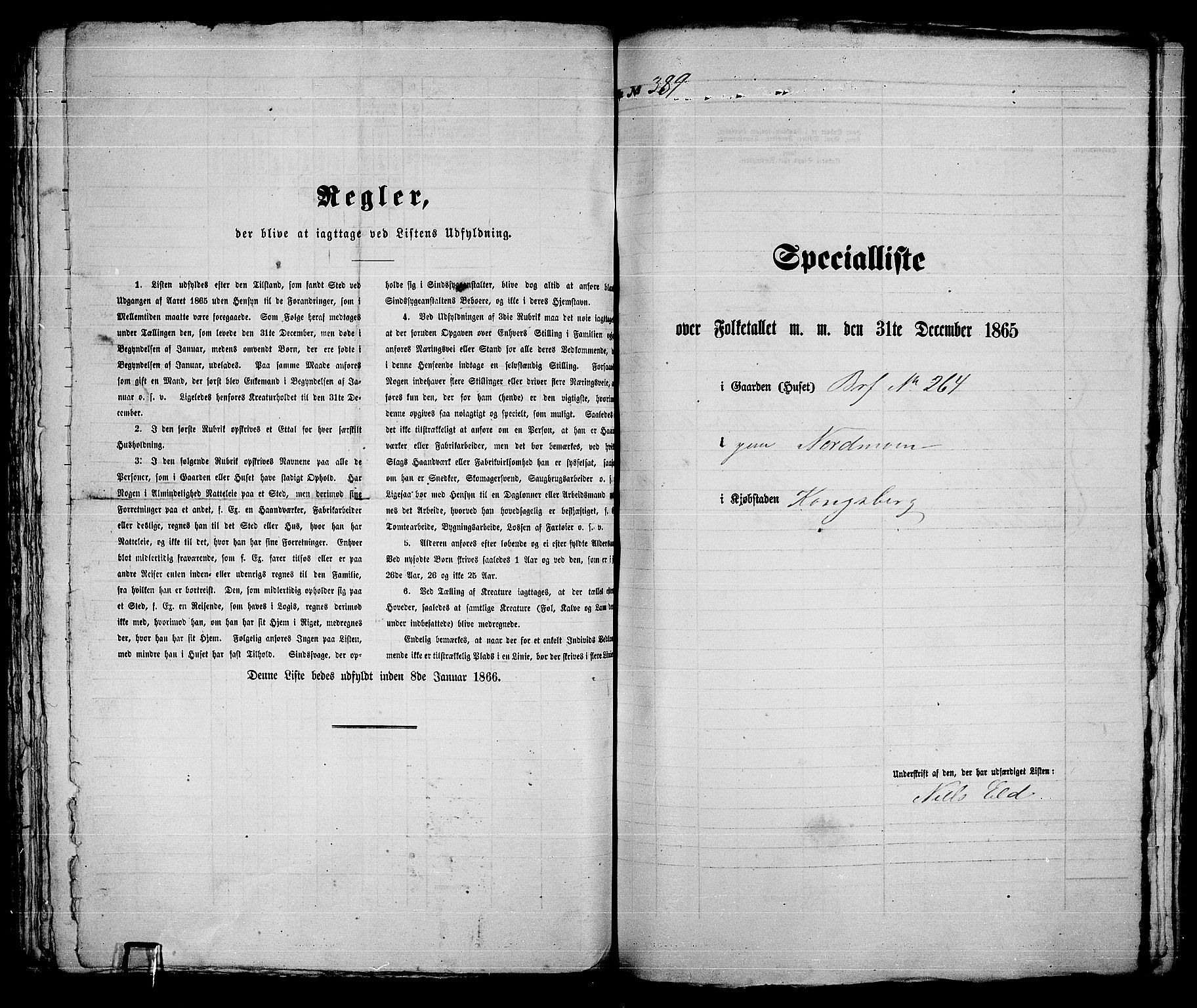 RA, 1865 census for Kongsberg/Kongsberg, 1865, p. 795