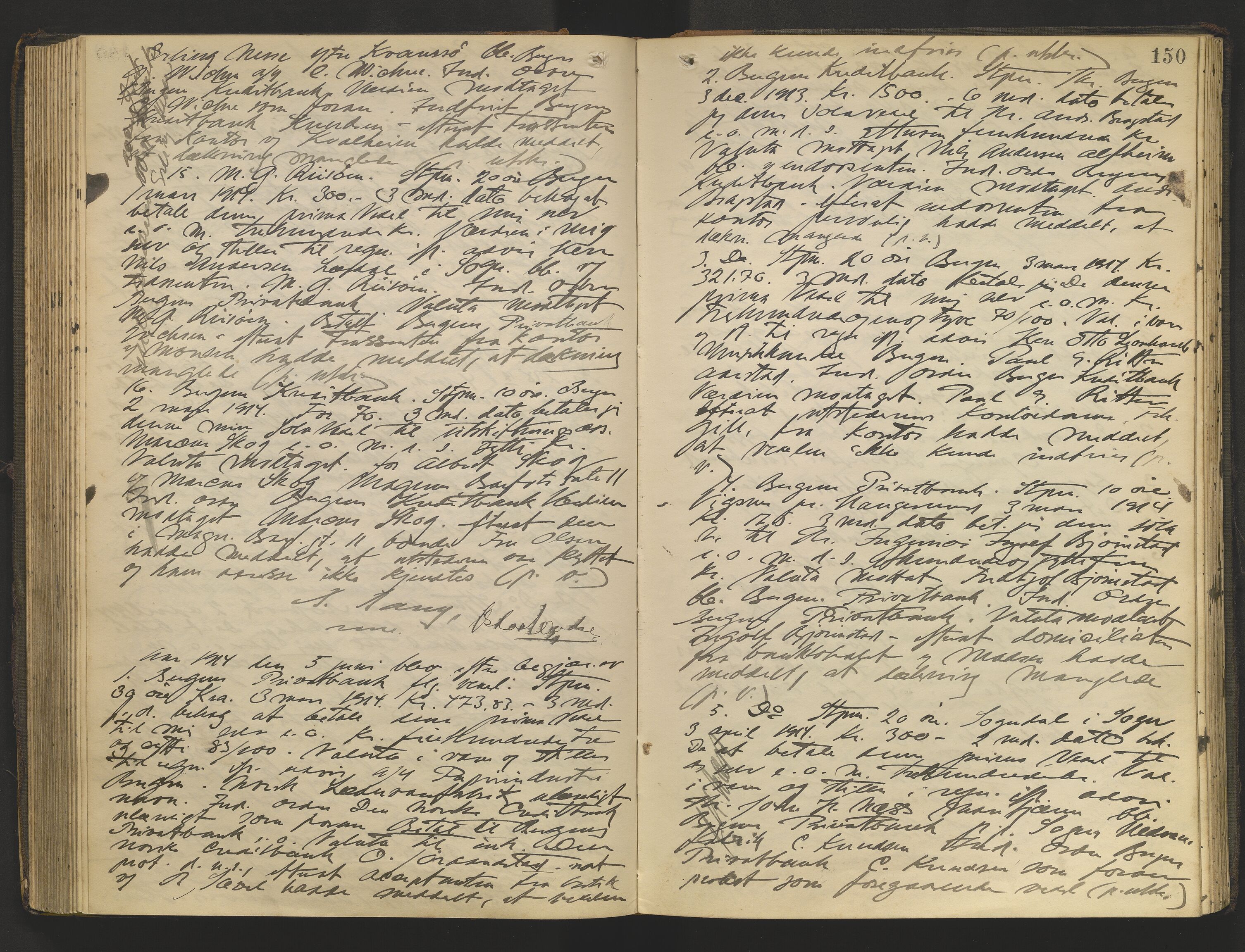 Byfogd og Byskriver i Bergen, AV/SAB-A-3401/10/10A/L0036: Notarialprotokoller, 1913-1914, p. 149b-150a