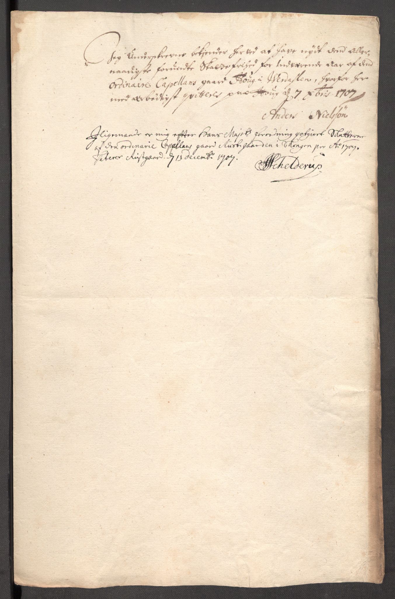 Rentekammeret inntil 1814, Reviderte regnskaper, Fogderegnskap, RA/EA-4092/R62/L4197: Fogderegnskap Stjørdal og Verdal, 1707, p. 201