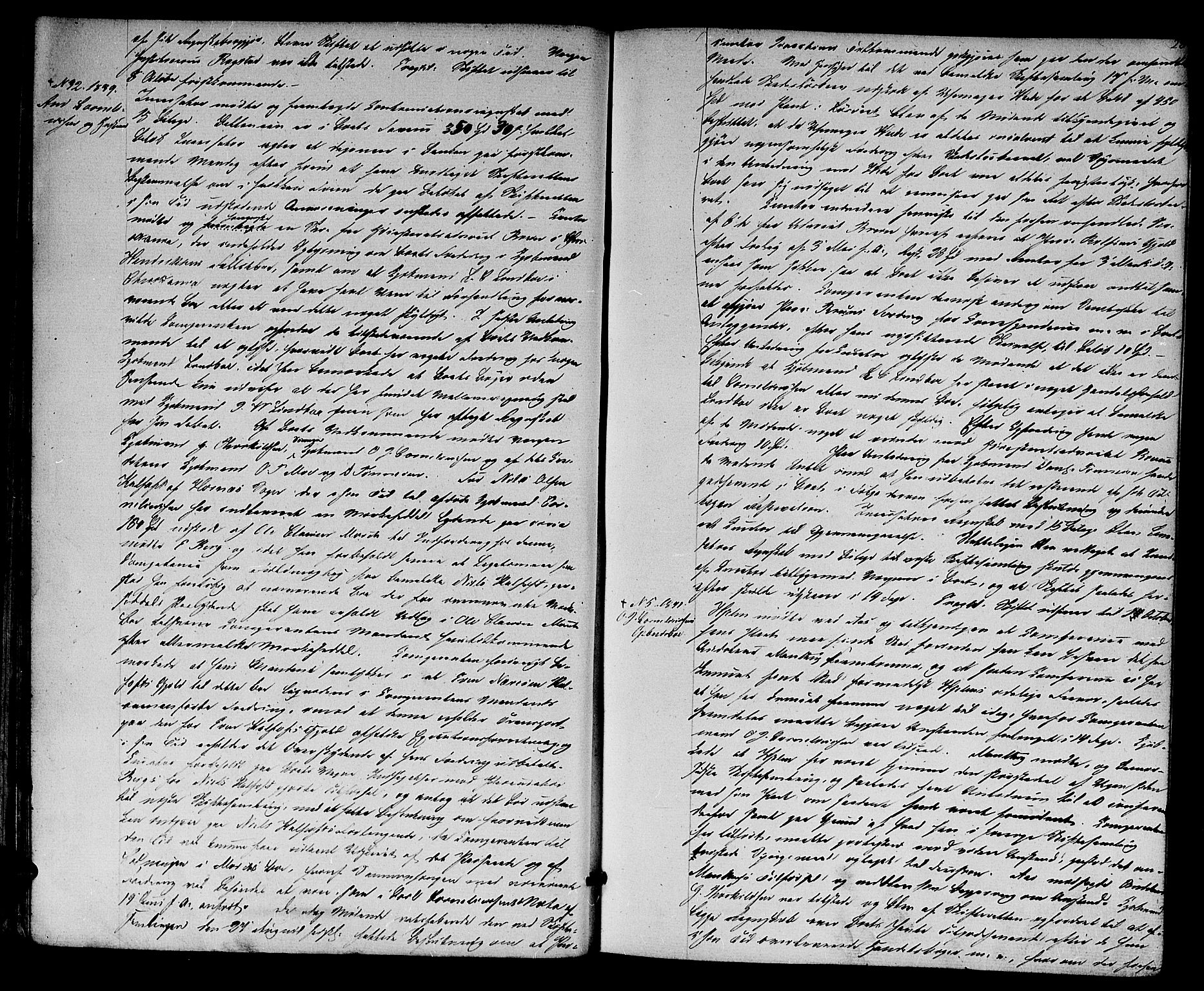 Kristiansand byrett, AV/SAK-1223-0001/H/Hc/L0023: Skifteprotokoll nr. 19, 1842-1845, p. 27b-28a