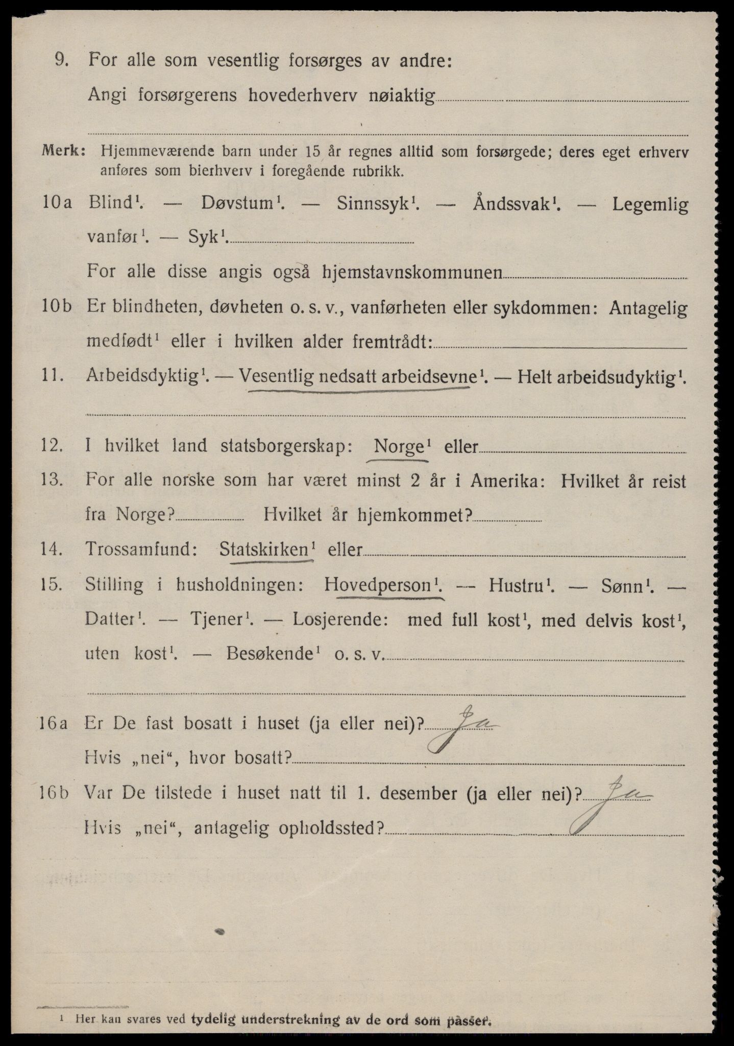 SAT, 1920 census for Skodje, 1920, p. 2618