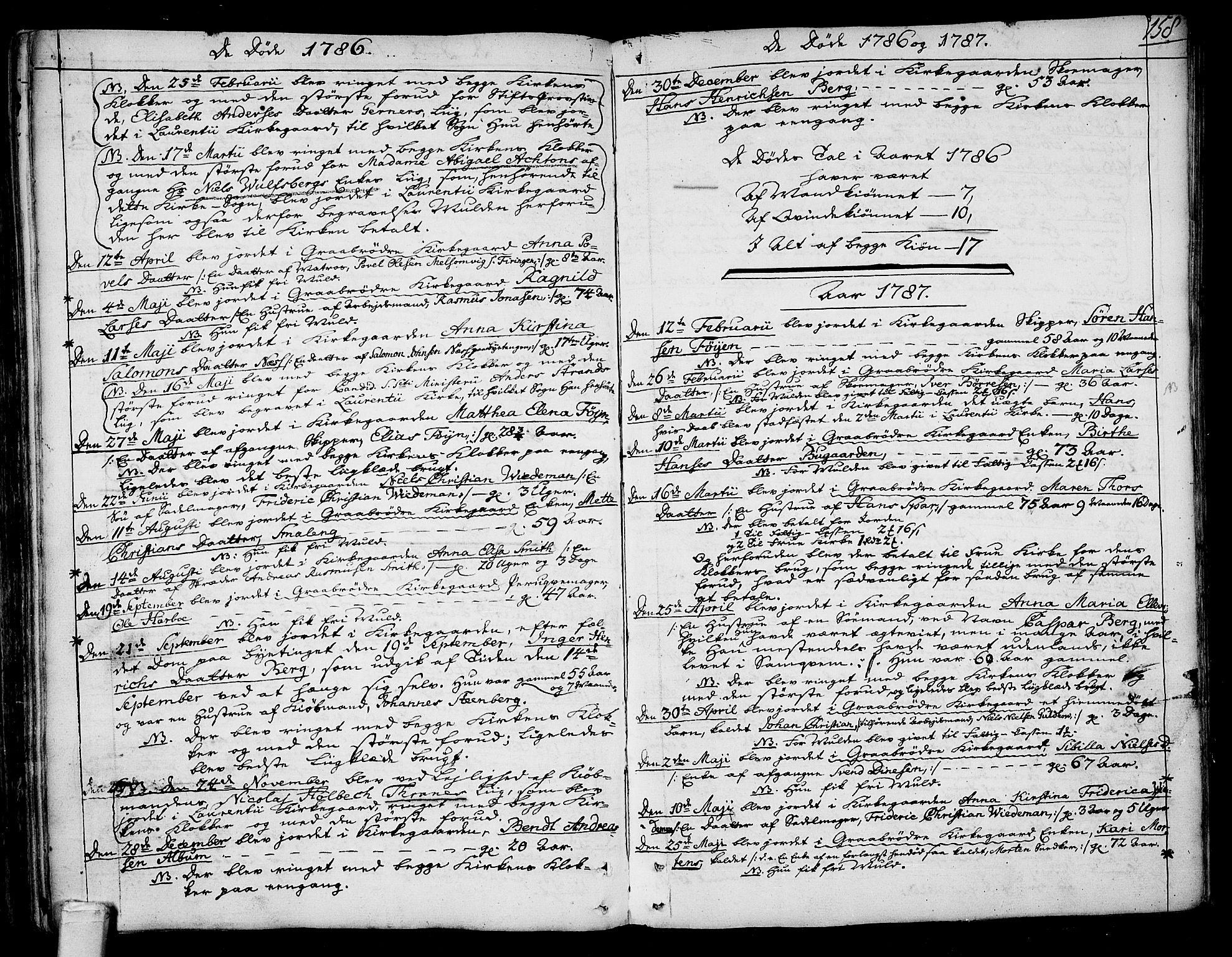 Tønsberg kirkebøker, SAKO/A-330/F/Fa/L0002: Parish register (official) no. I 2, 1760-1796, p. 158