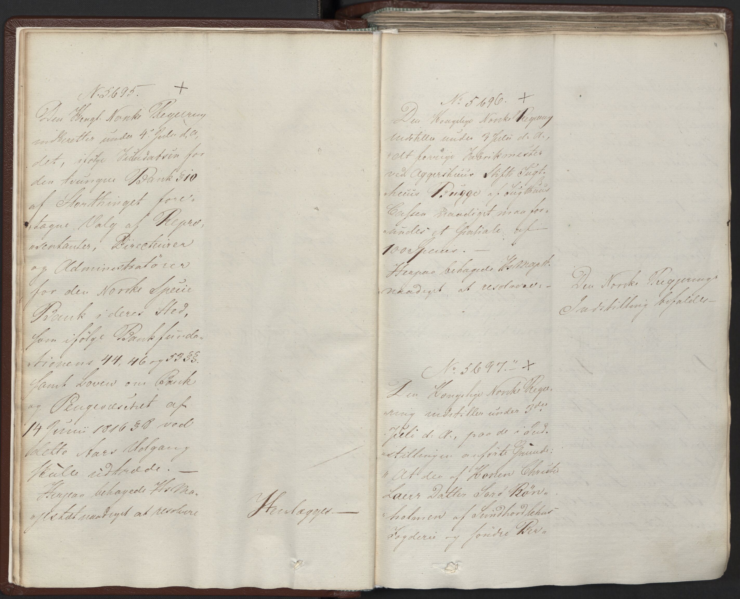 Statsrådssekretariatet, AV/RA-S-1001/A/Ab/L0012: Kgl. res. nr. 5679-6008 II, 1821, p. 10b-11a