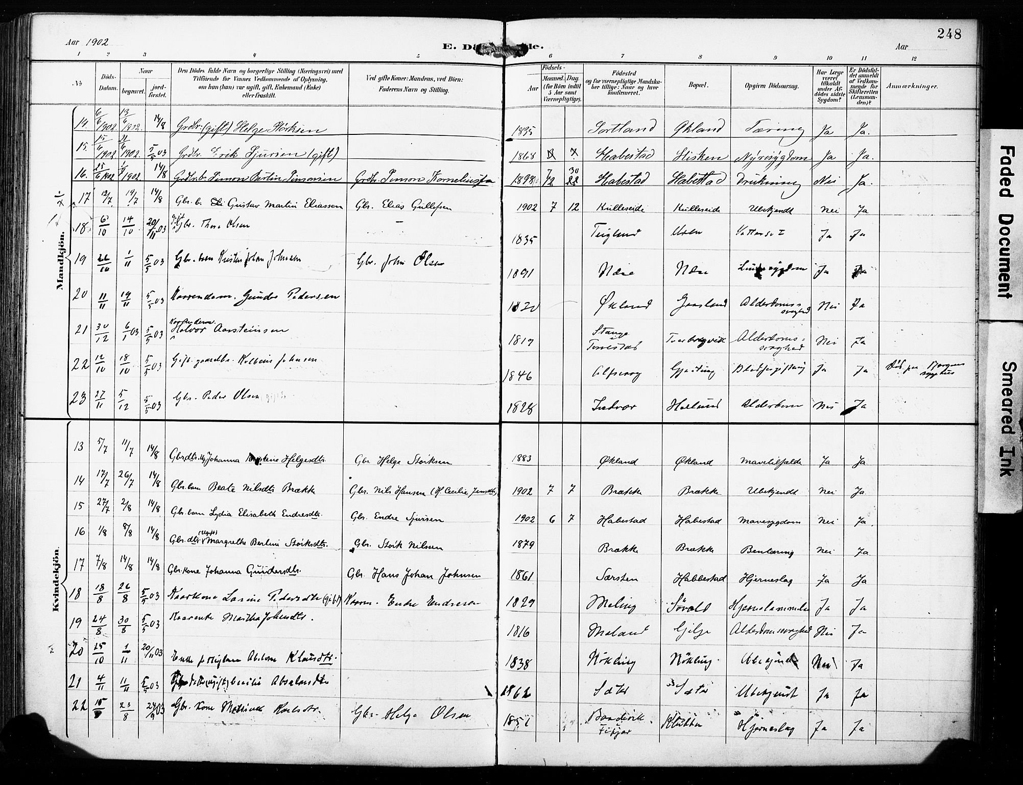 Finnås sokneprestembete, AV/SAB-A-99925/H/Ha/Haa/Haac/L0002: Parish register (official) no. C 2, 1895-1904, p. 248