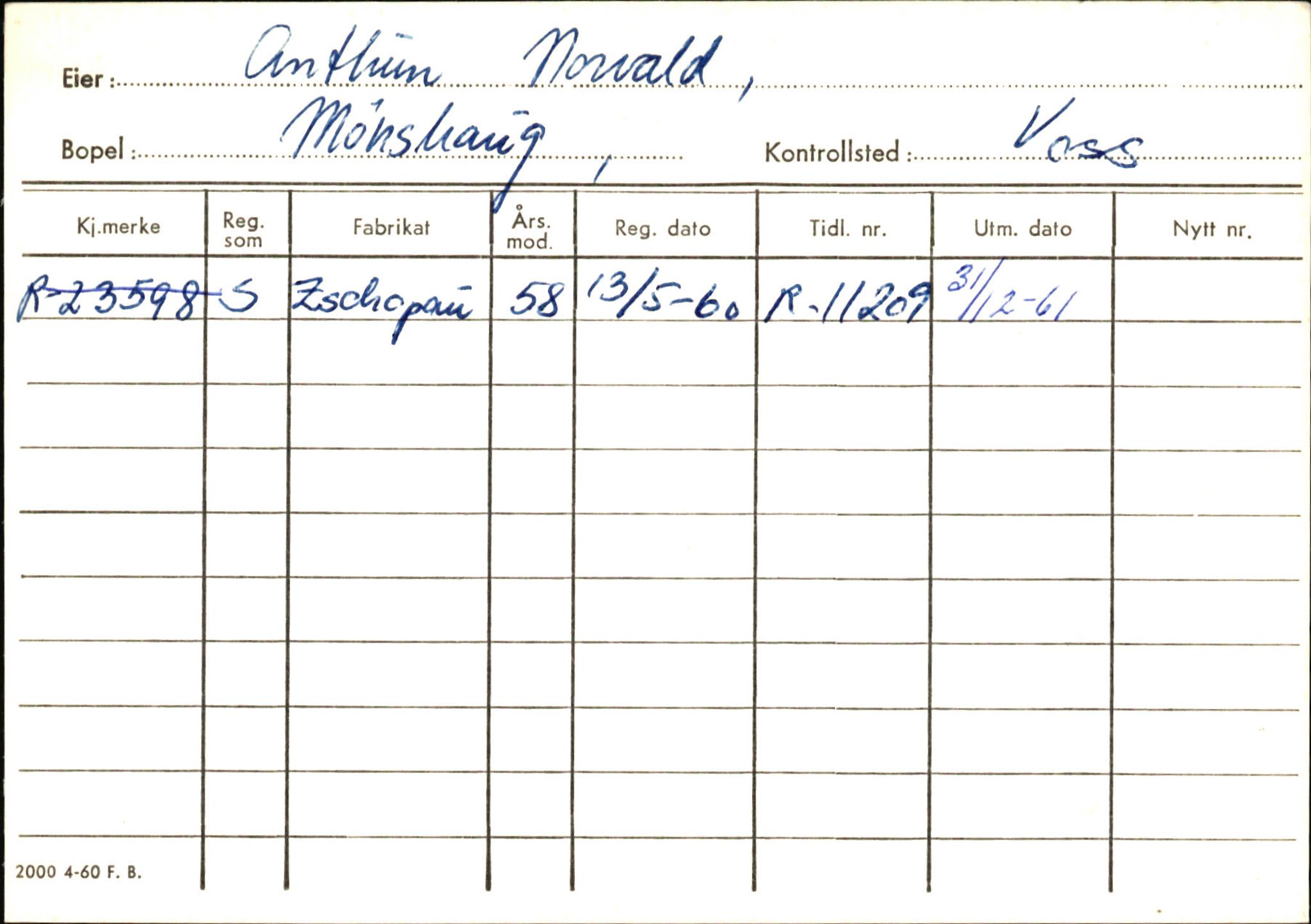 Statens vegvesen, Hordaland vegkontor, AV/SAB-A-5201/2/Ha/L0002: R-eierkort A, 1920-1971, p. 588