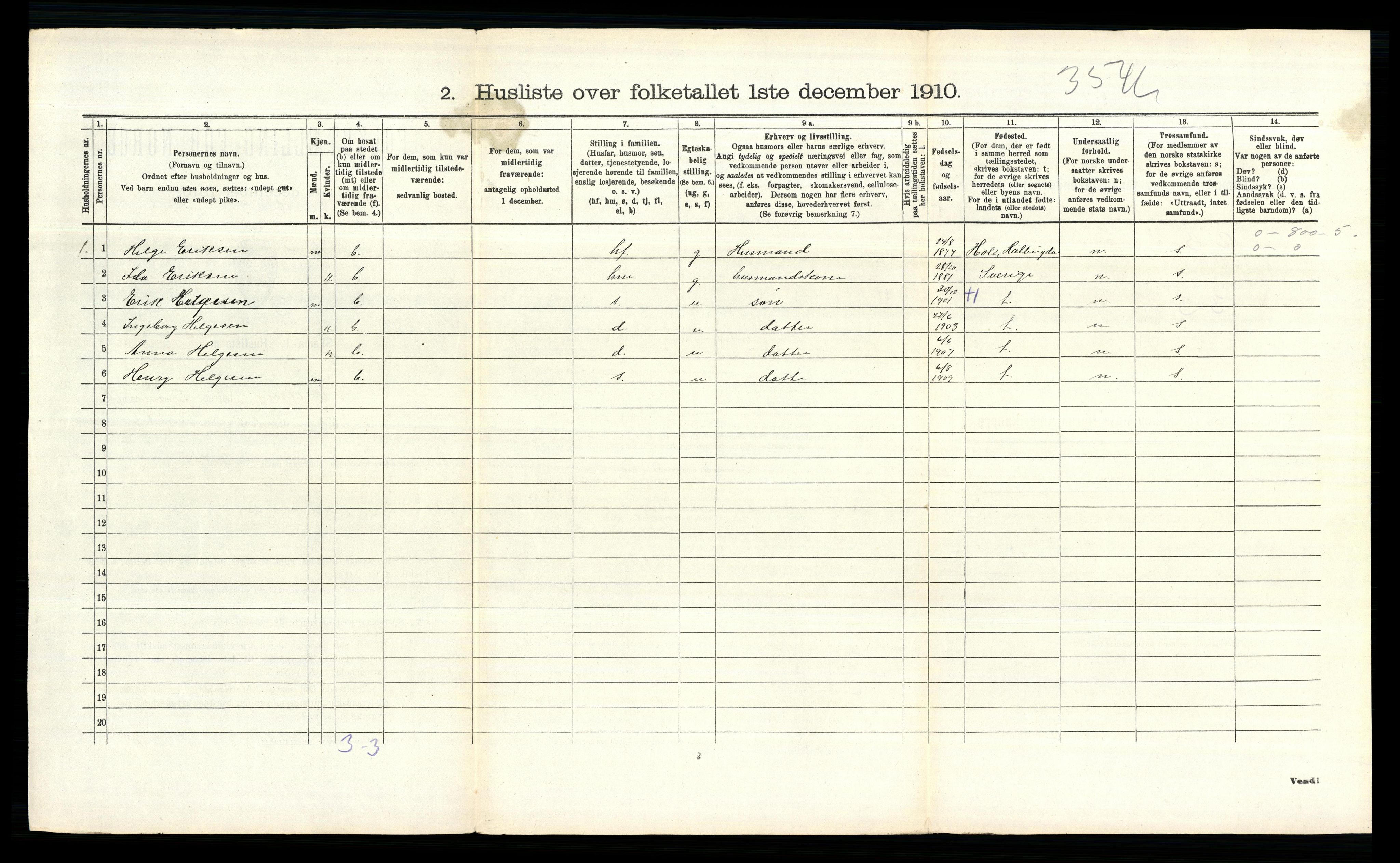 RA, 1910 census for Bærum, 1910, p. 966