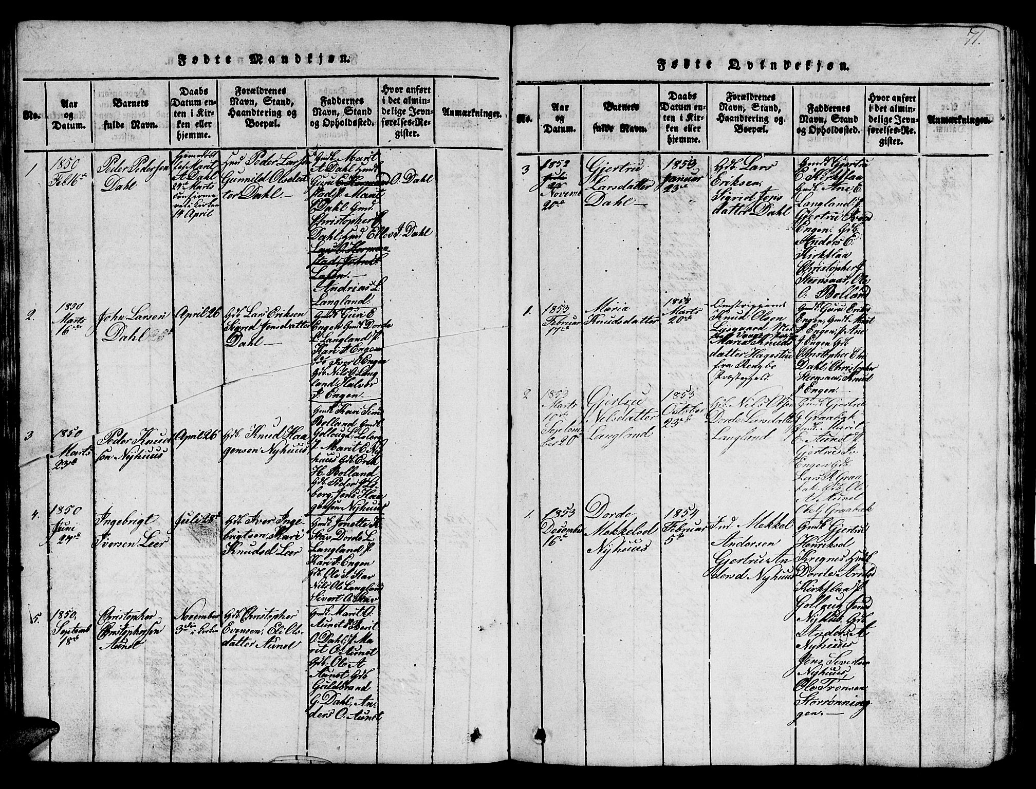 Ministerialprotokoller, klokkerbøker og fødselsregistre - Sør-Trøndelag, SAT/A-1456/693/L1121: Parish register (copy) no. 693C02, 1816-1869, p. 71