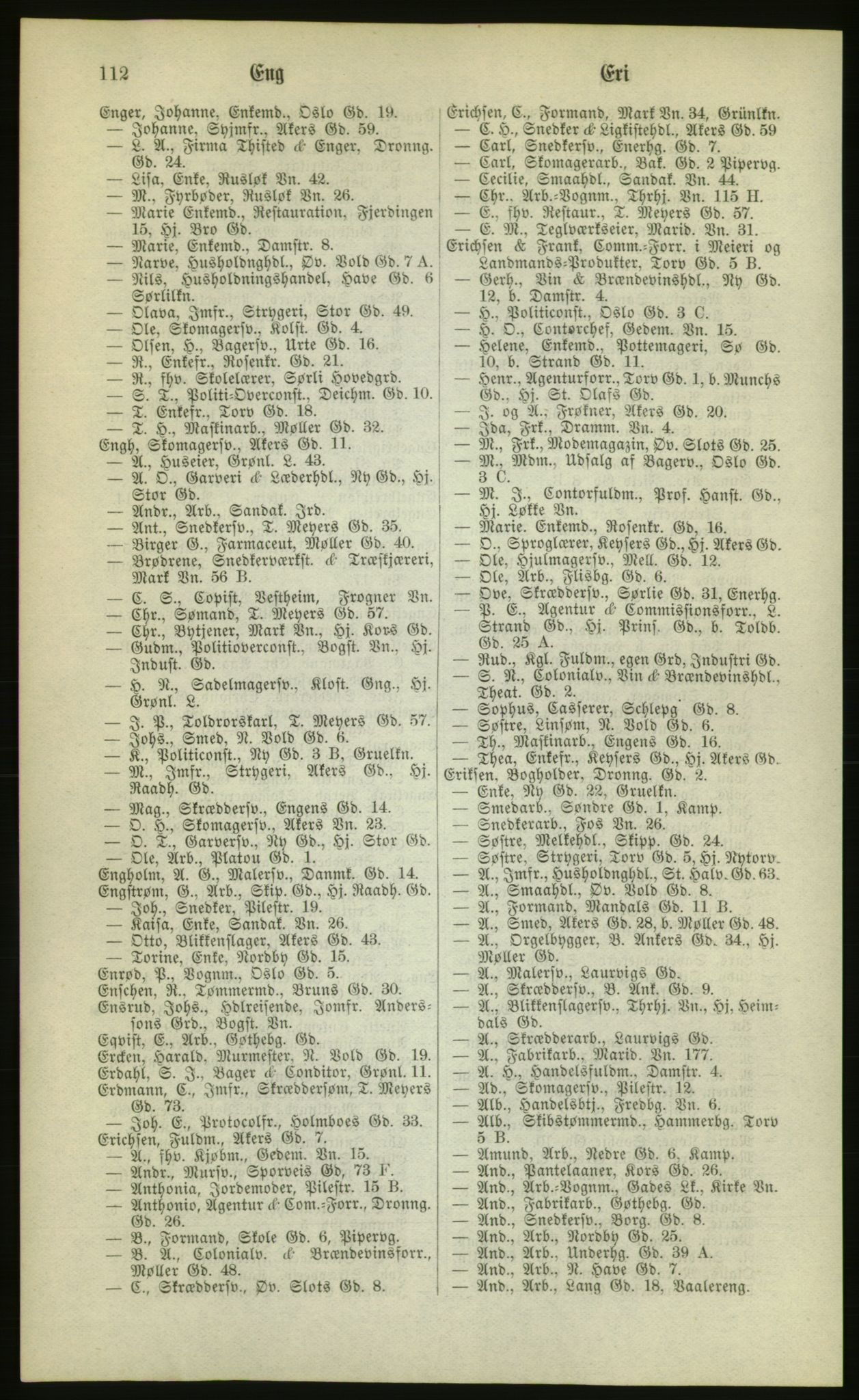 Kristiania/Oslo adressebok, PUBL/-, 1880, p. 112