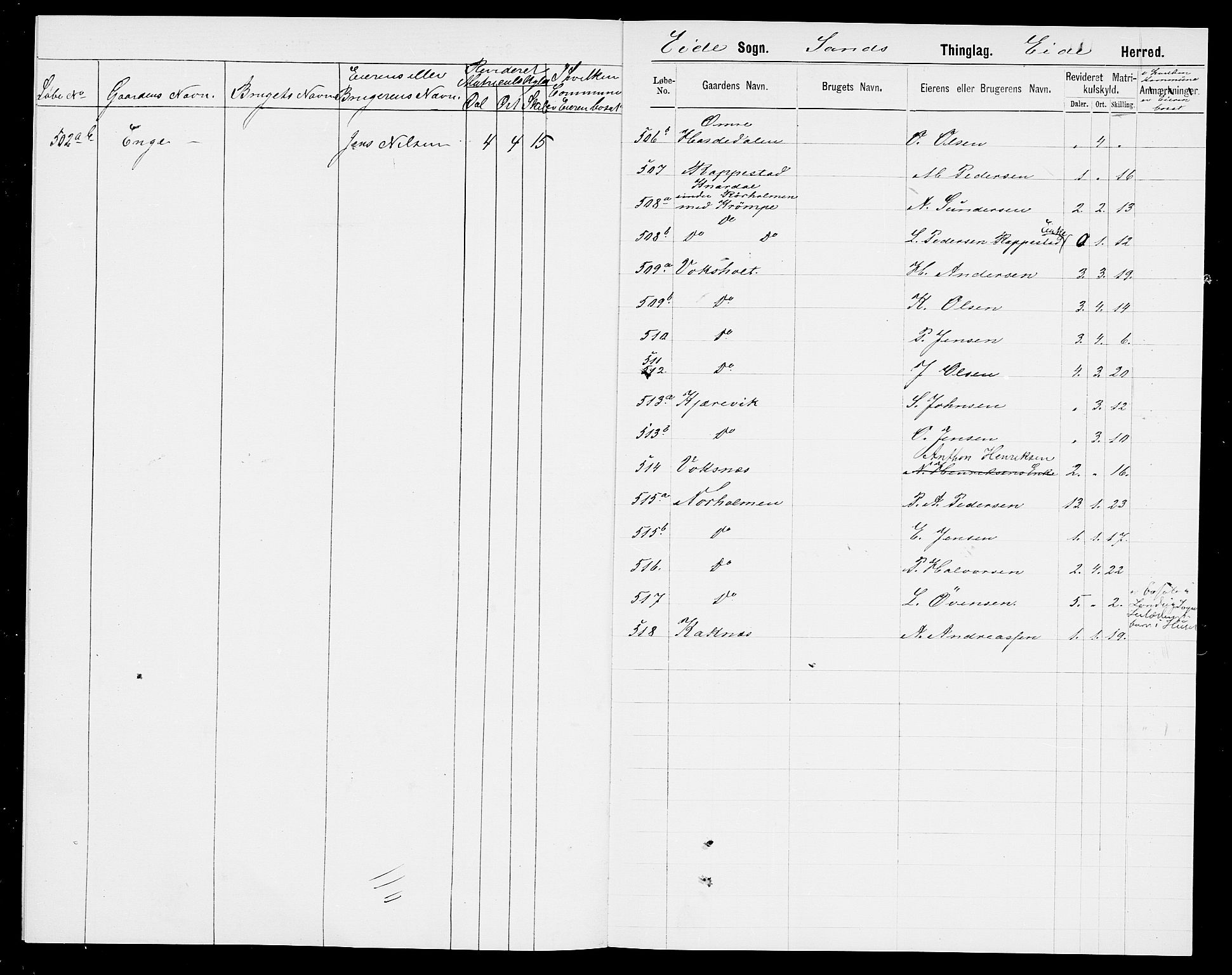 SAK, 1875 census for 0924P Homedal, 1875, p. 8