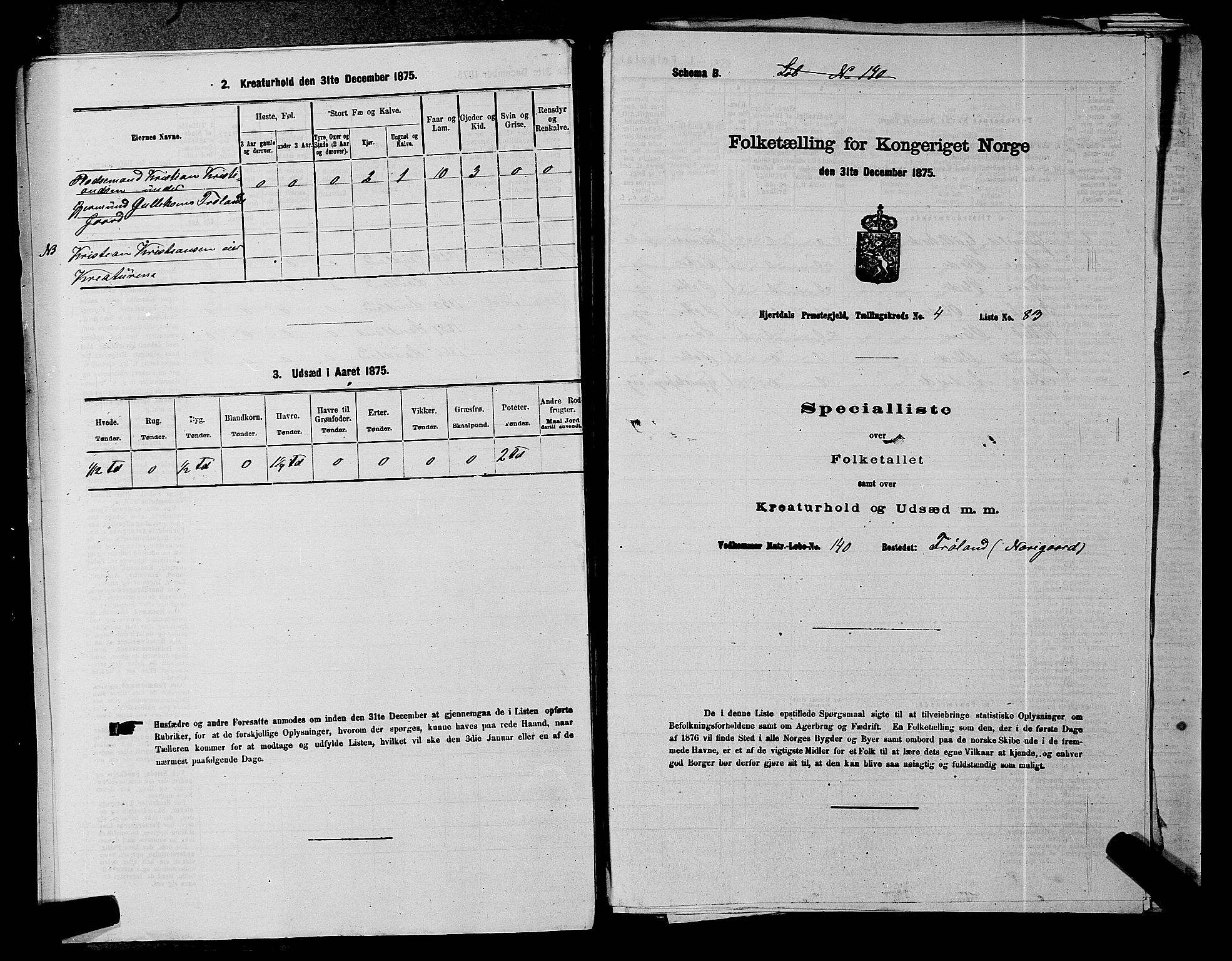 SAKO, 1875 census for 0827P Hjartdal, 1875, p. 629