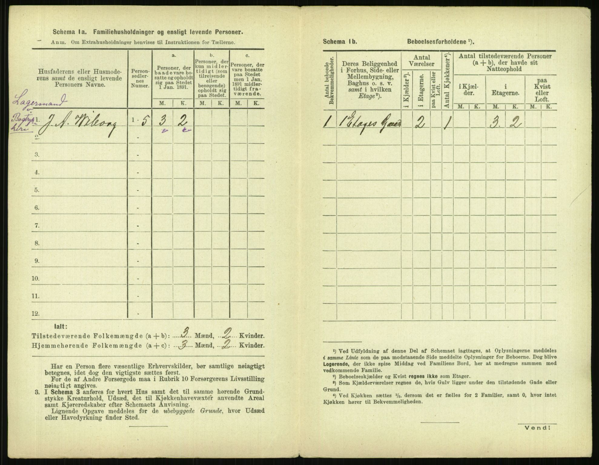 RA, 1891 census for 0301 Kristiania, 1891, p. 142852