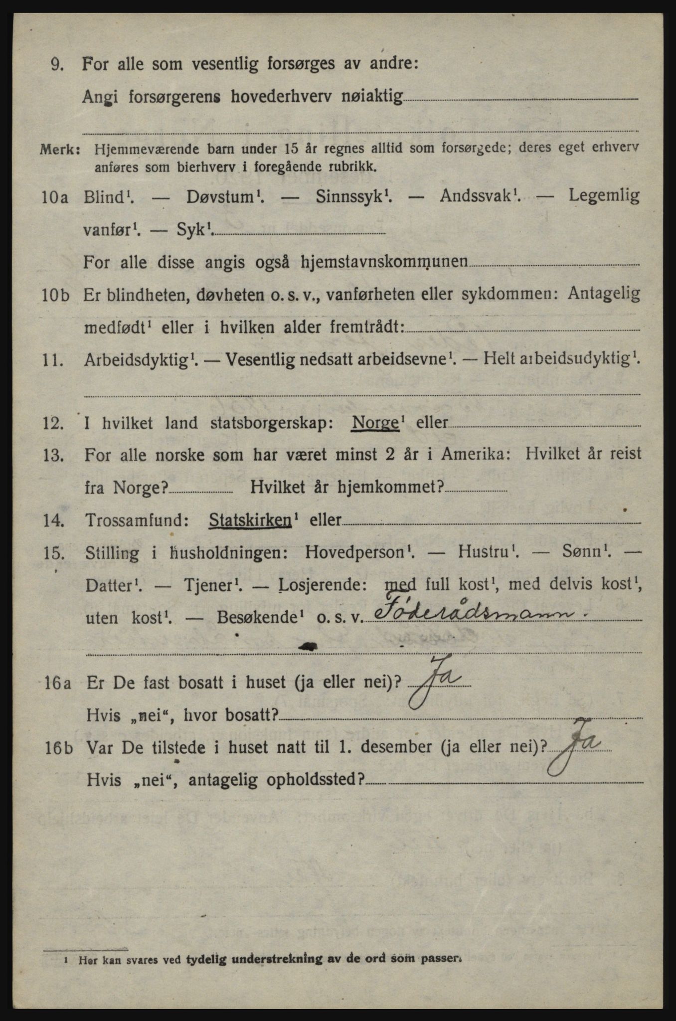 SAO, 1920 census for Idd, 1920, p. 10926