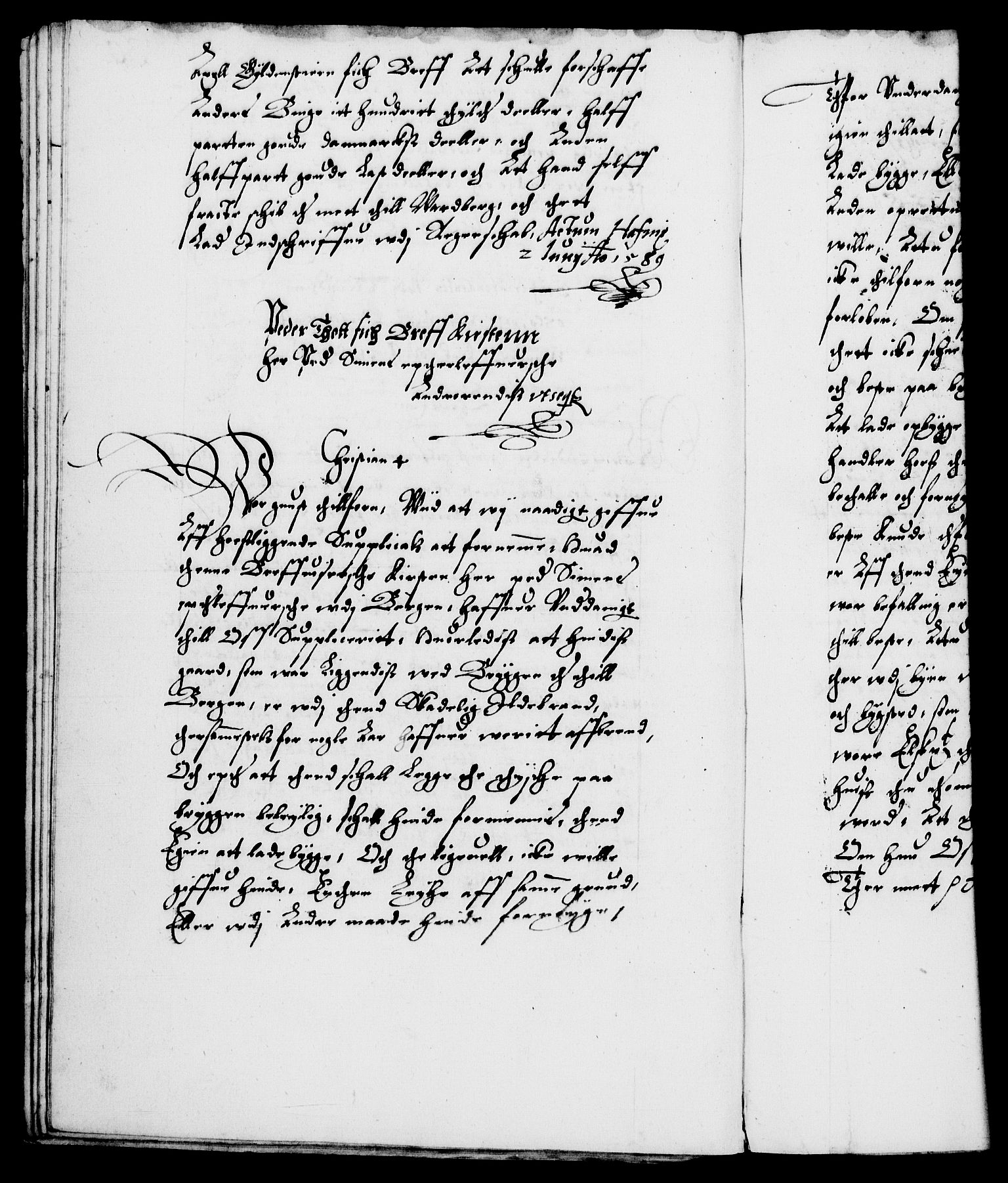 Danske Kanselli 1572-1799, AV/RA-EA-3023/F/Fc/Fca/Fcab/L0002: Norske tegnelser (mikrofilm), 1588-1596, p. 30b