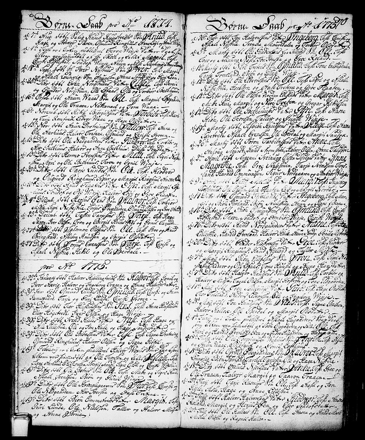 Vinje kirkebøker, SAKO/A-312/F/Fa/L0002: Parish register (official) no. I 2, 1767-1814, p. 70