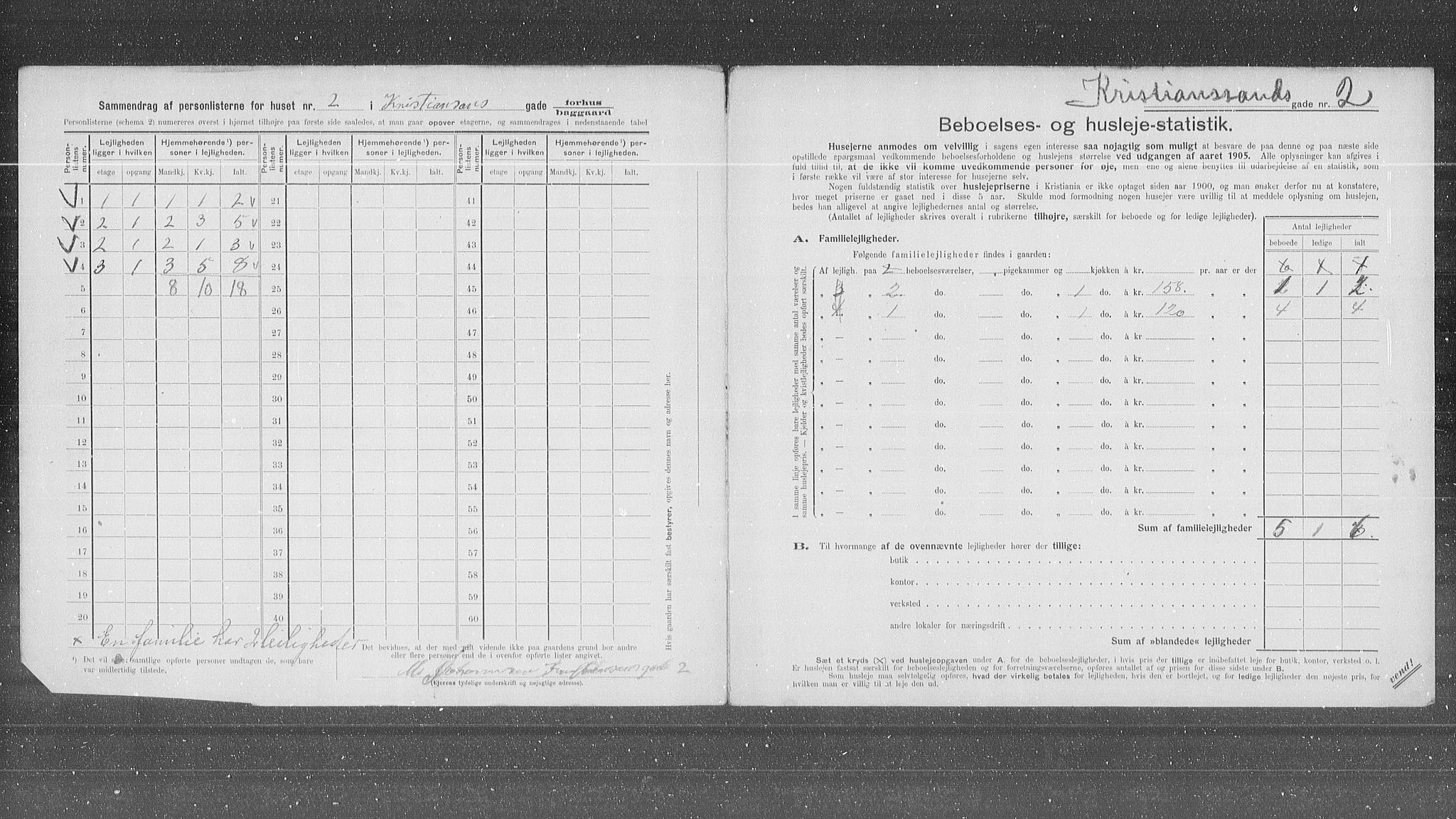 OBA, Municipal Census 1905 for Kristiania, 1905, p. 28639