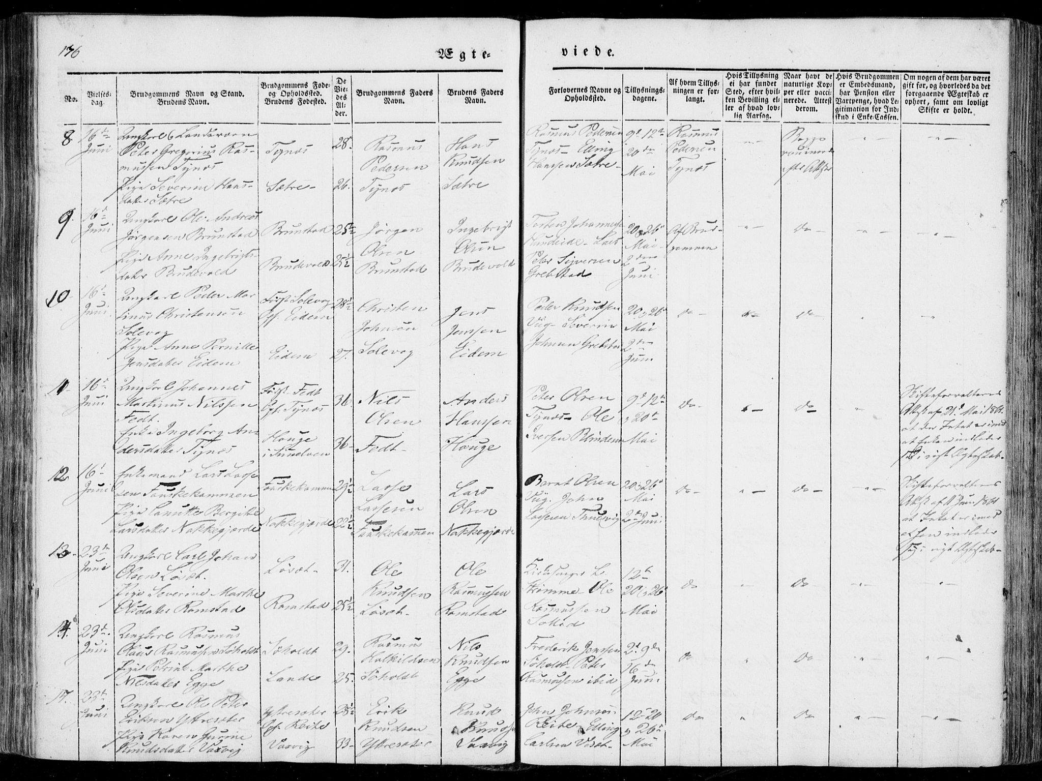 Ministerialprotokoller, klokkerbøker og fødselsregistre - Møre og Romsdal, AV/SAT-A-1454/522/L0313: Parish register (official) no. 522A08, 1852-1862, p. 176