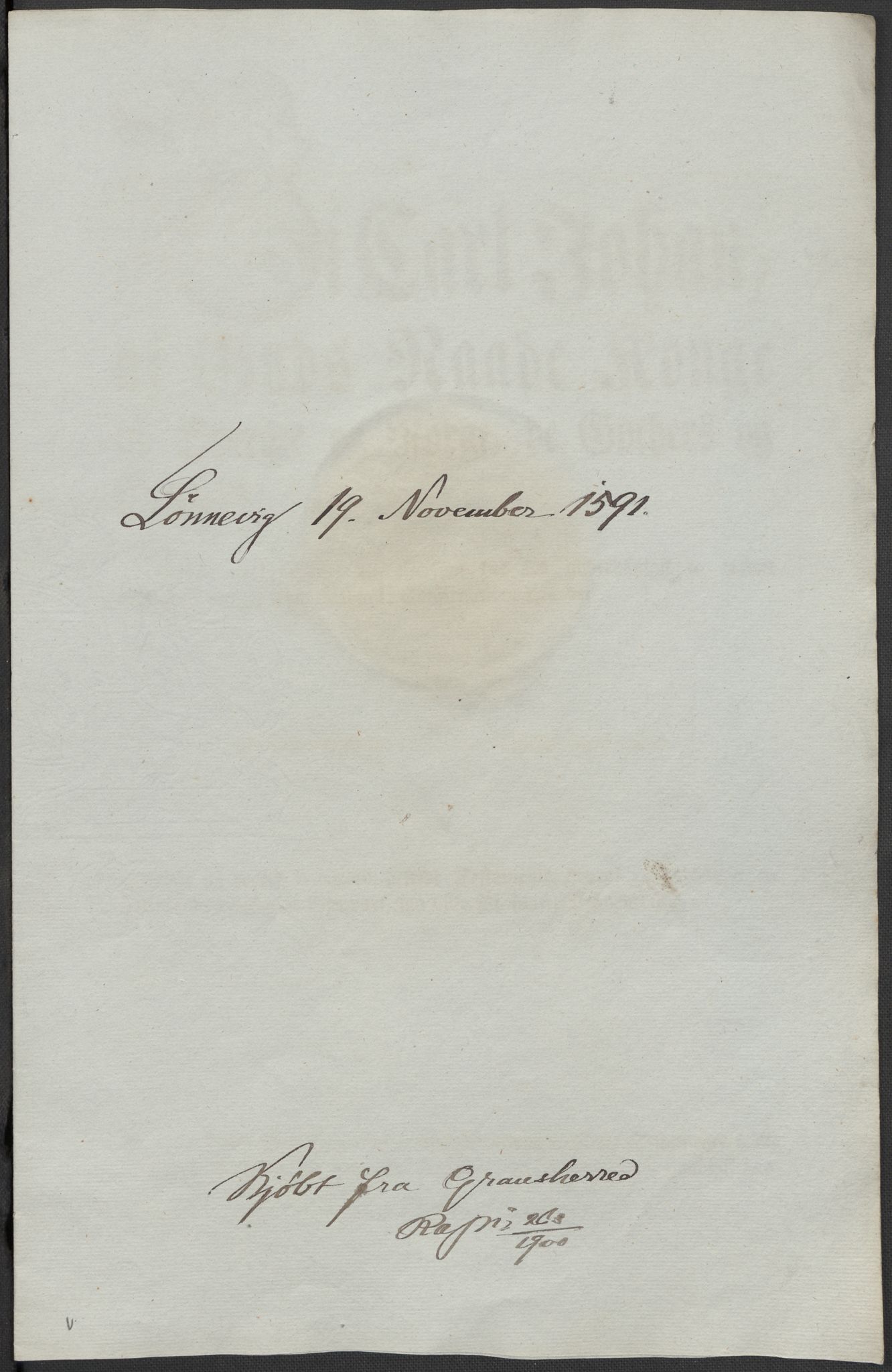 Riksarkivets diplomsamling, AV/RA-EA-5965/F02/L0094: Dokumenter, 1591, p. 55