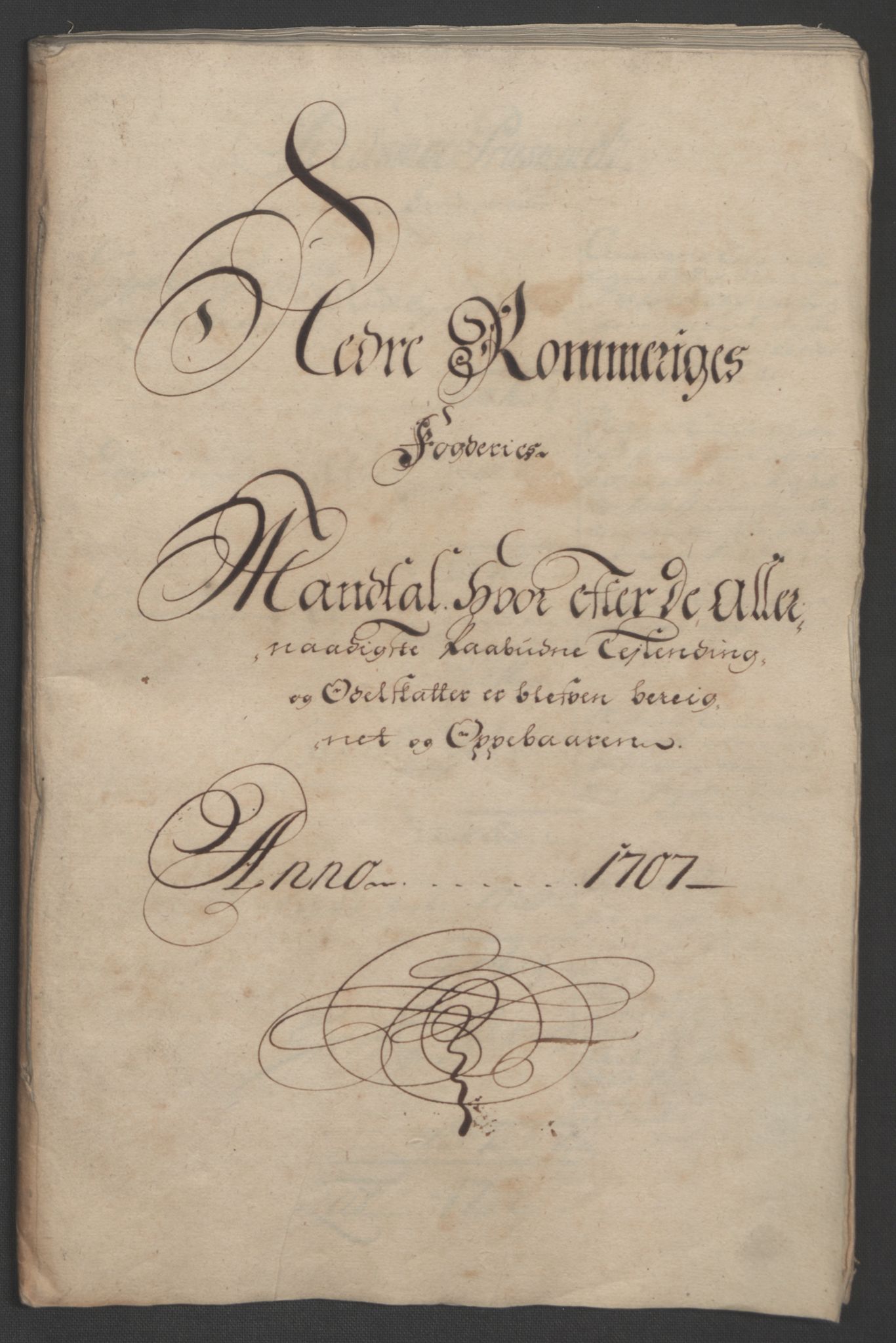 Rentekammeret inntil 1814, Reviderte regnskaper, Fogderegnskap, RA/EA-4092/R11/L0590: Fogderegnskap Nedre Romerike, 1706-1707, p. 243