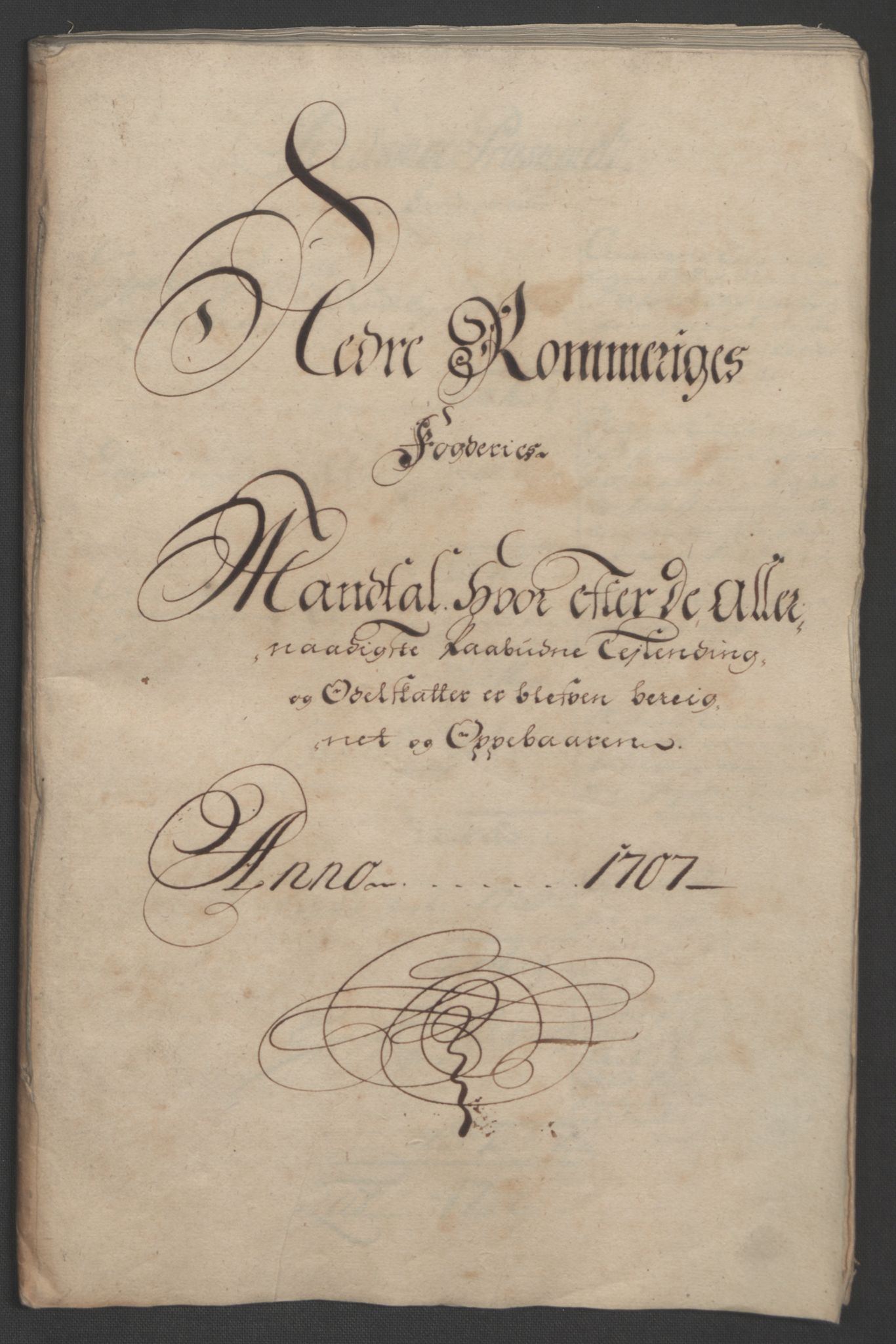 Rentekammeret inntil 1814, Reviderte regnskaper, Fogderegnskap, AV/RA-EA-4092/R11/L0590: Fogderegnskap Nedre Romerike, 1706-1707, p. 243