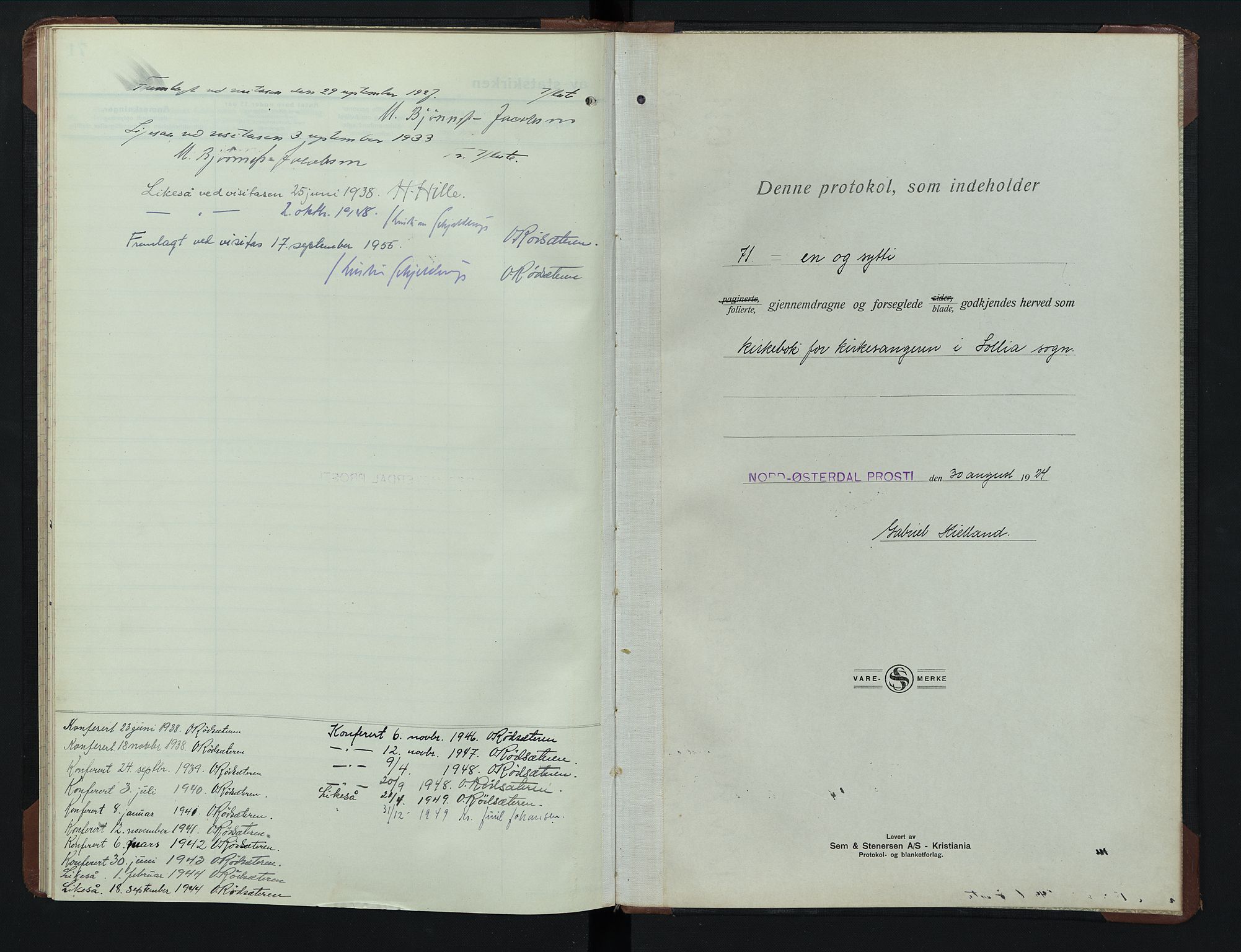 Sollia prestekontor, SAH/PREST-050/H/Ha/Hab/L0003: Parish register (copy) no. 3, 1914-1949