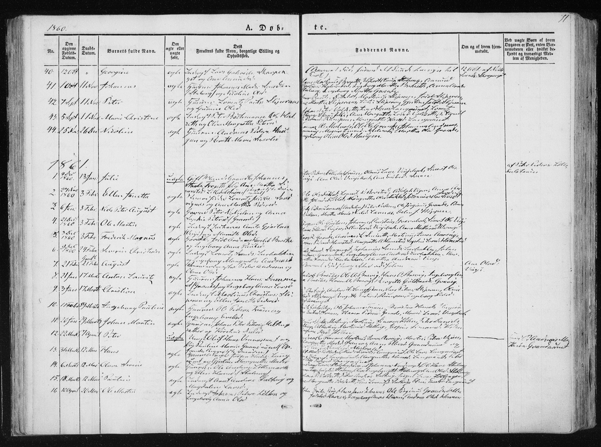 Ministerialprotokoller, klokkerbøker og fødselsregistre - Nord-Trøndelag, SAT/A-1458/733/L0323: Parish register (official) no. 733A02, 1843-1870, p. 71