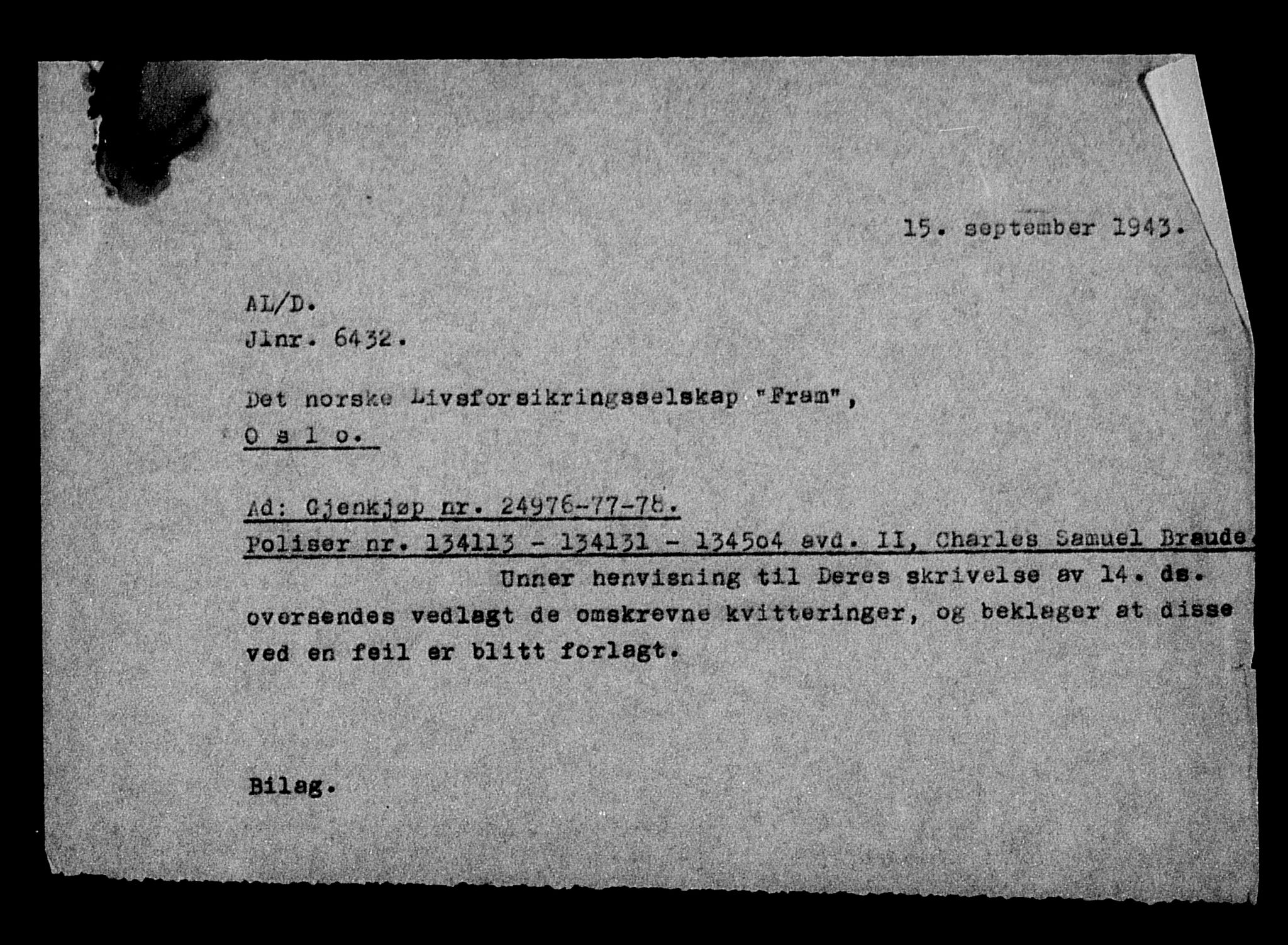 Justisdepartementet, Tilbakeføringskontoret for inndratte formuer, AV/RA-S-1564/H/Hc/Hcc/L0927: --, 1945-1947, p. 565