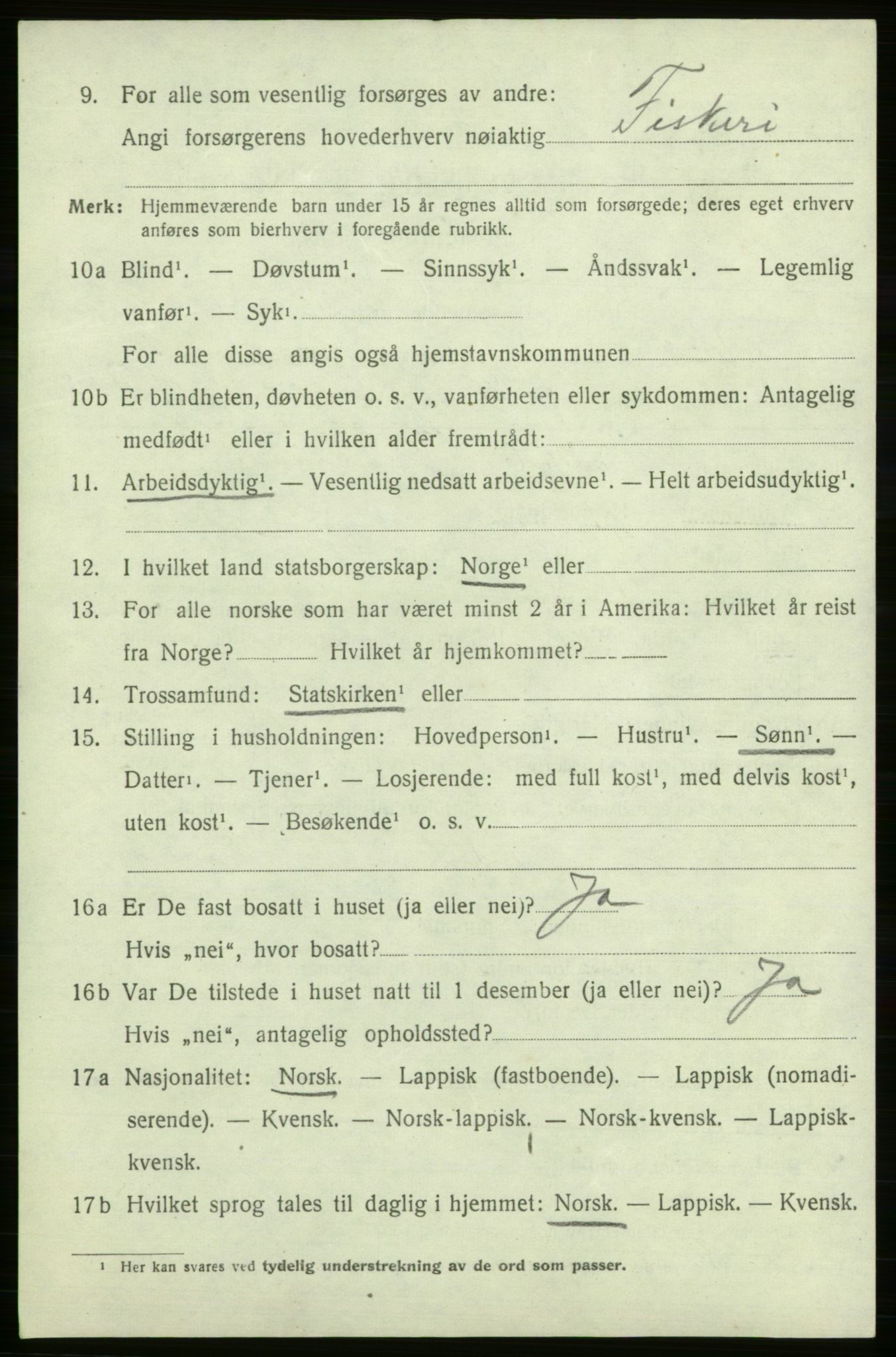 SATØ, 1920 census for Måsøy, 1920, p. 2333