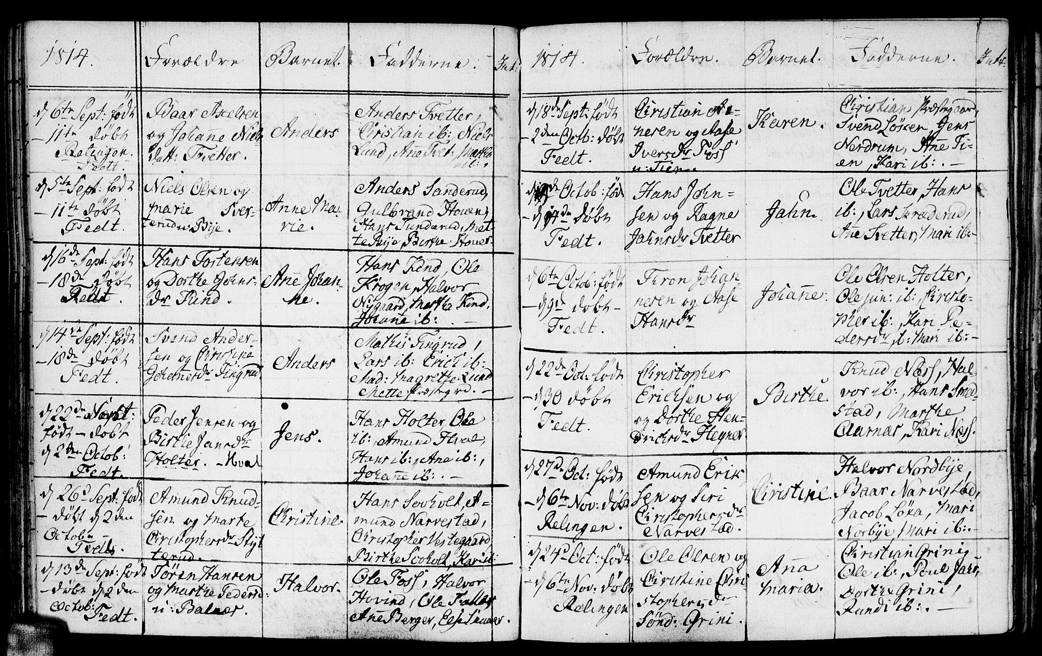 Fet prestekontor Kirkebøker, SAO/A-10370a/F/Fa/L0007: Parish register (official) no. I 7, 1797-1814