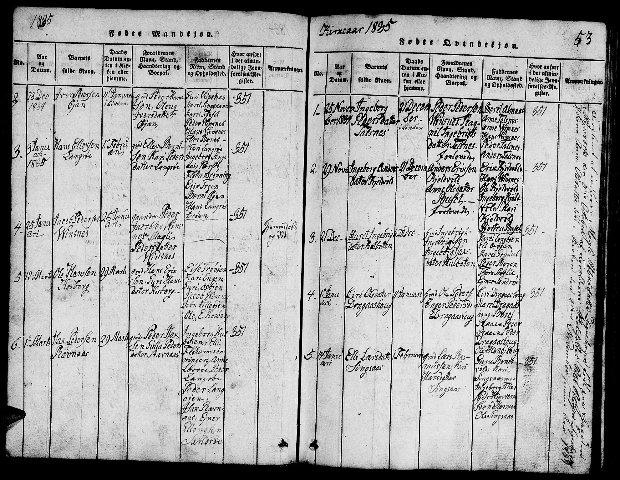 Ministerialprotokoller, klokkerbøker og fødselsregistre - Sør-Trøndelag, SAT/A-1456/688/L1026: Parish register (copy) no. 688C01, 1817-1860, p. 53