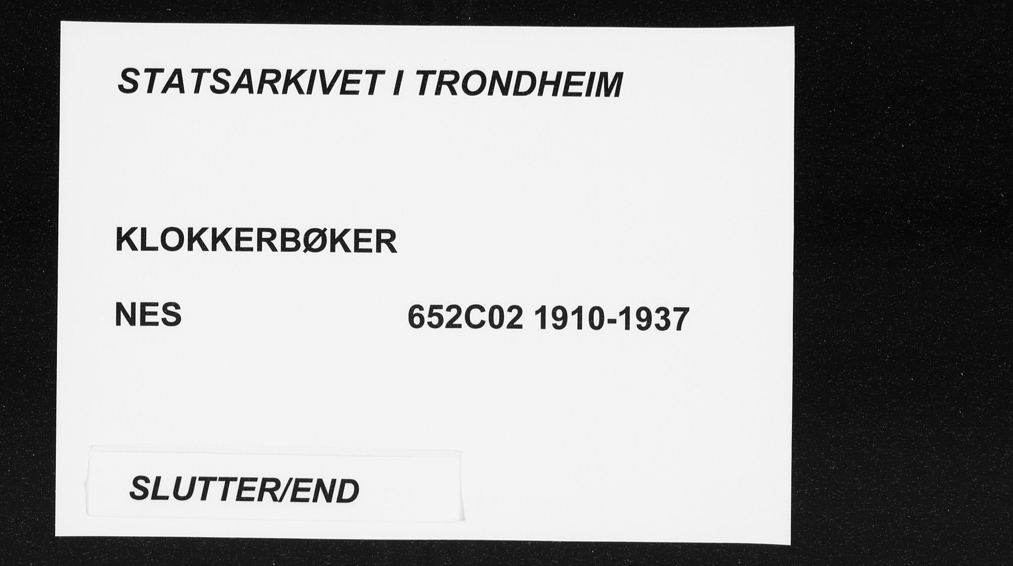 Ministerialprotokoller, klokkerbøker og fødselsregistre - Sør-Trøndelag, SAT/A-1456/652/L0654: Parish register (copy) no. 652C02, 1910-1937