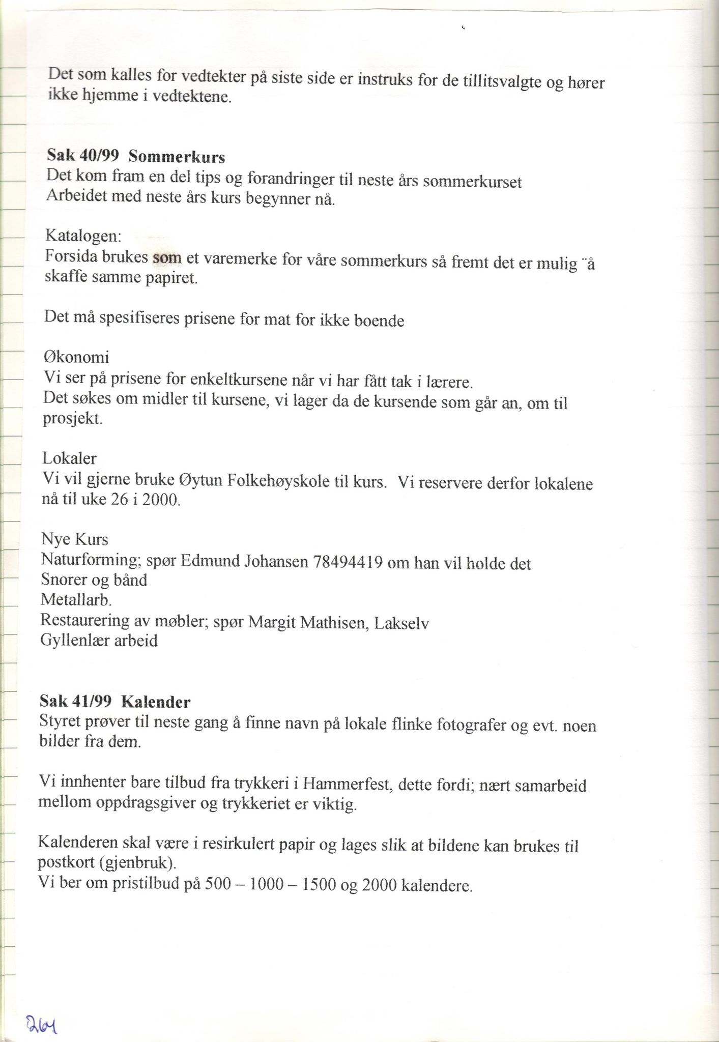Finnmark Husflidslag, FMFB/A-1134/A/L0004: Møtebok, 1995-2000, p. 270