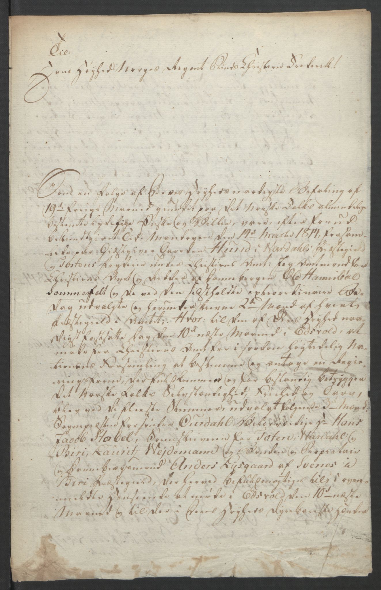 Statsrådssekretariatet, RA/S-1001/D/Db/L0007: Fullmakter for Eidsvollsrepresentantene i 1814. , 1814, p. 249