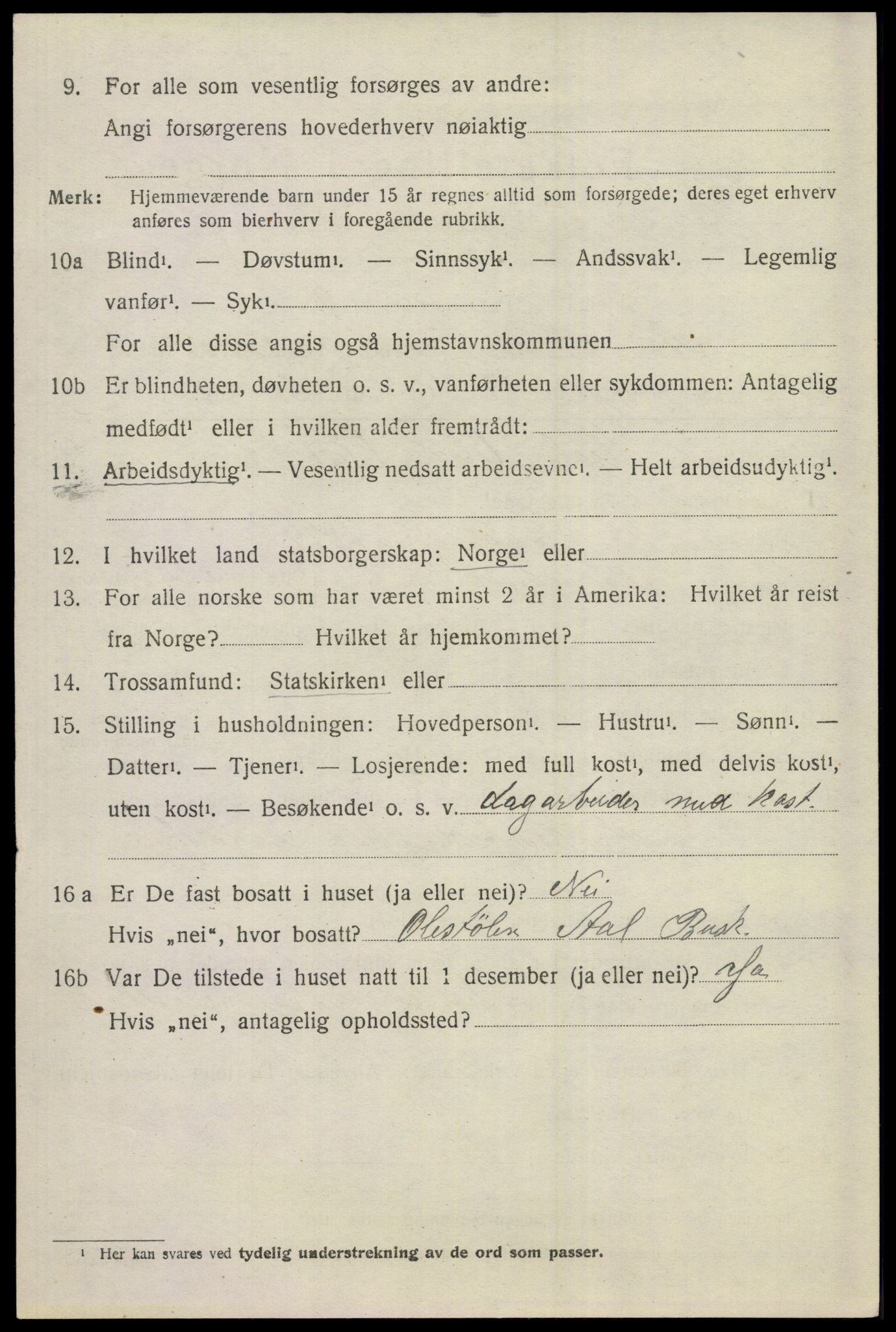 SAKO, 1920 census for Ål, 1920, p. 5345