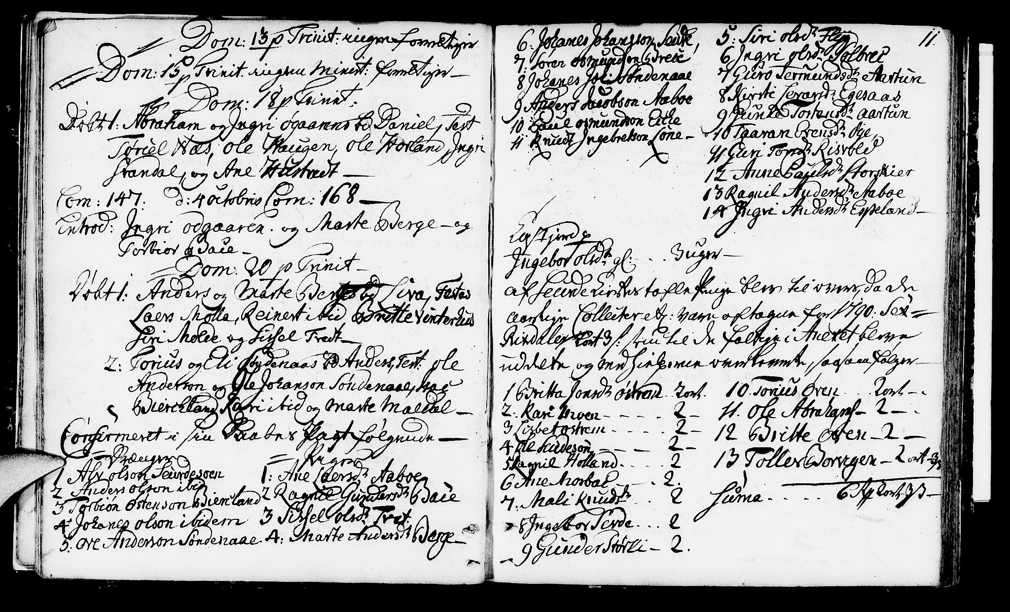 Suldal sokneprestkontor, AV/SAST-A-101845/01/IV/L0002: Parish register (official) no. A 2, 1780-1808, p. 11