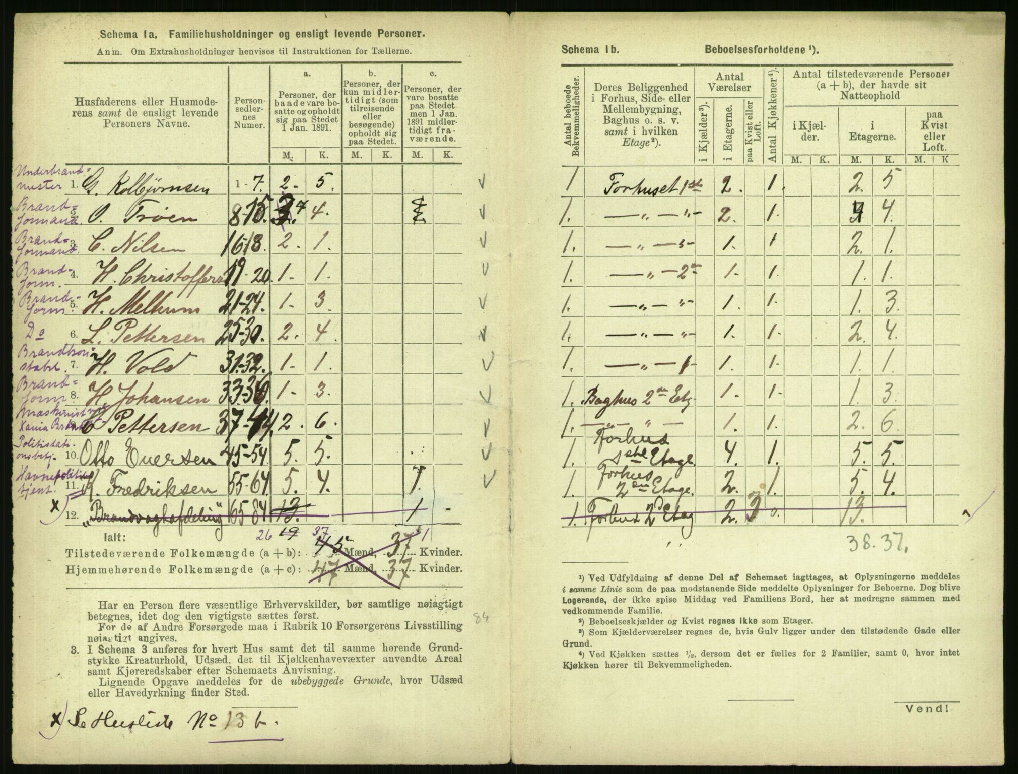 RA, 1891 census for 0301 Kristiania, 1891, p. 1202