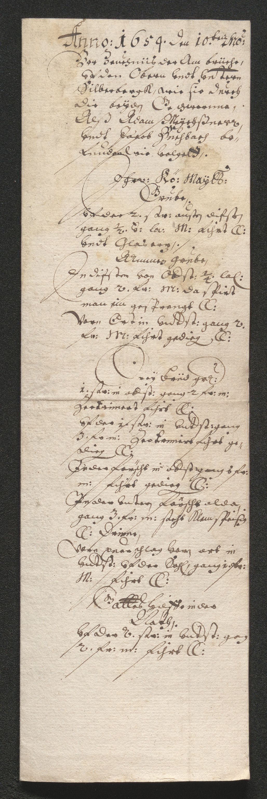 Kongsberg Sølvverk 1623-1816, SAKO/EA-3135/001/D/Dc/Dcd/L0034: Utgiftsregnskap for gruver m.m. , 1651-1659, p. 467