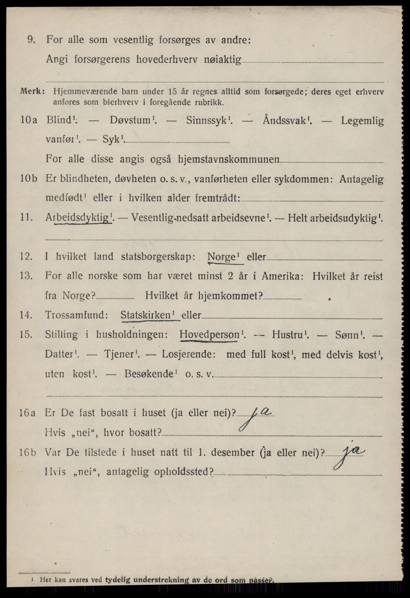 SAT, 1920 census for Giske, 1920, p. 2517