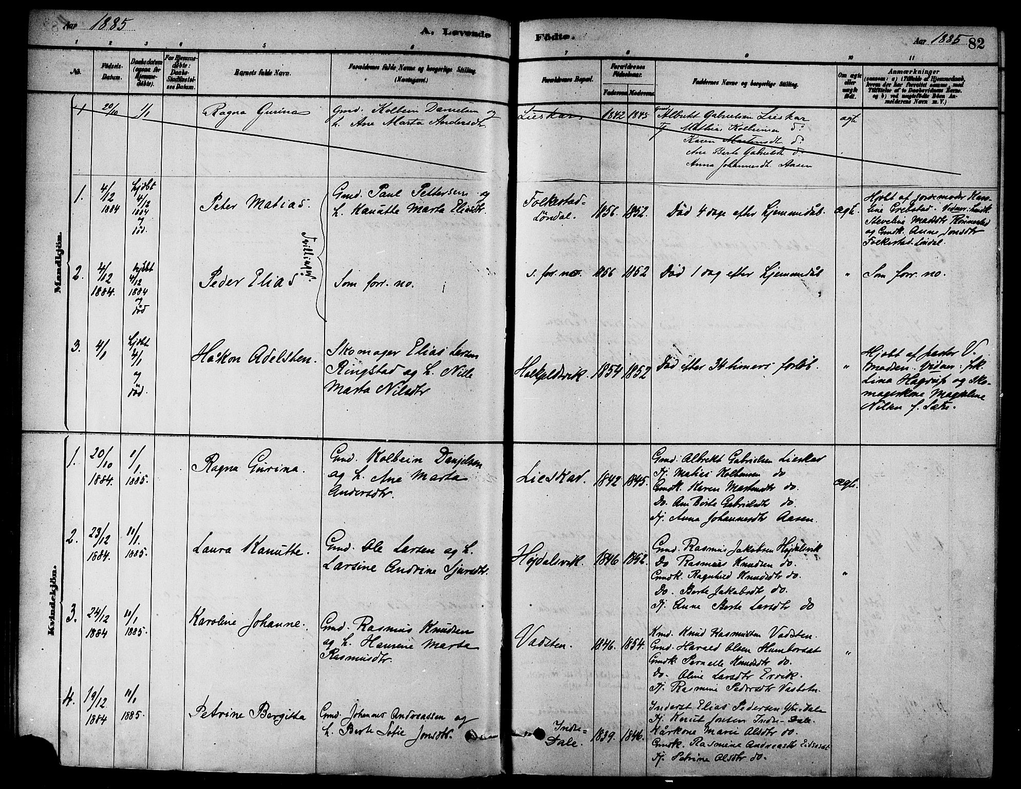 Ministerialprotokoller, klokkerbøker og fødselsregistre - Møre og Romsdal, AV/SAT-A-1454/511/L0141: Parish register (official) no. 511A08, 1878-1890, p. 82