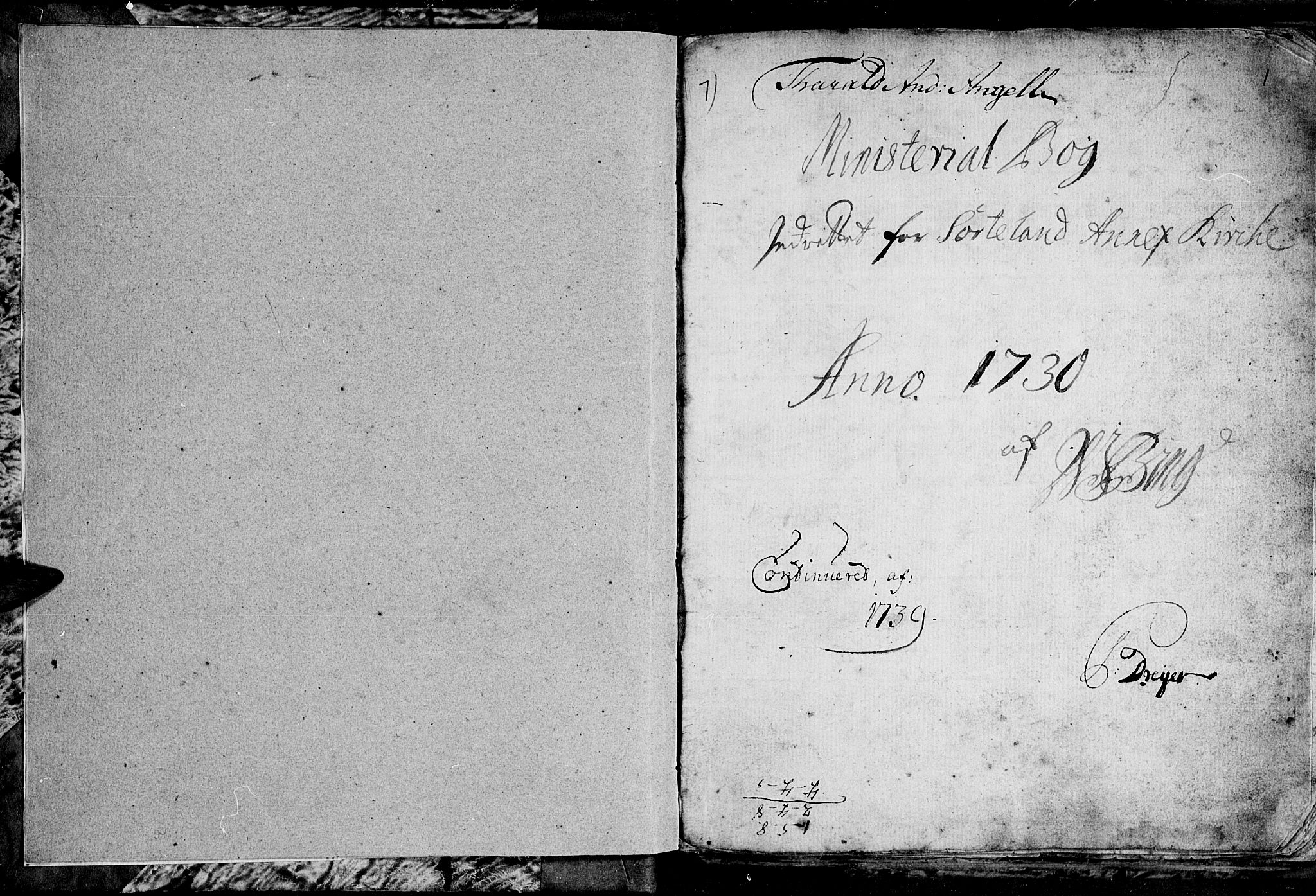 Ministerialprotokoller, klokkerbøker og fødselsregistre - Nordland, SAT/A-1459/895/L1366: Parish register (official) no. 895A01, 1730-1794, p. 1