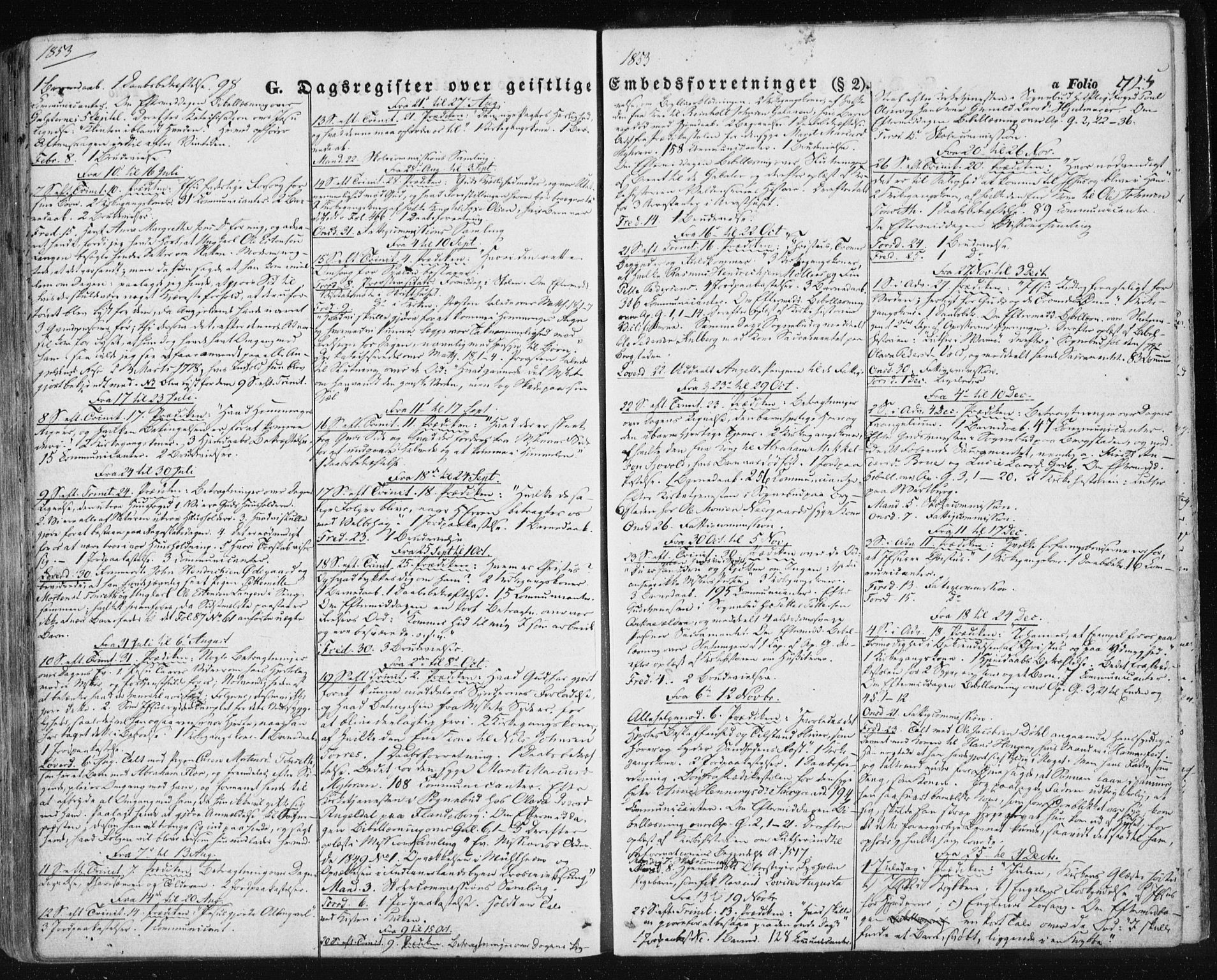 Ministerialprotokoller, klokkerbøker og fødselsregistre - Sør-Trøndelag, SAT/A-1456/681/L0931: Parish register (official) no. 681A09, 1845-1859, p. 725